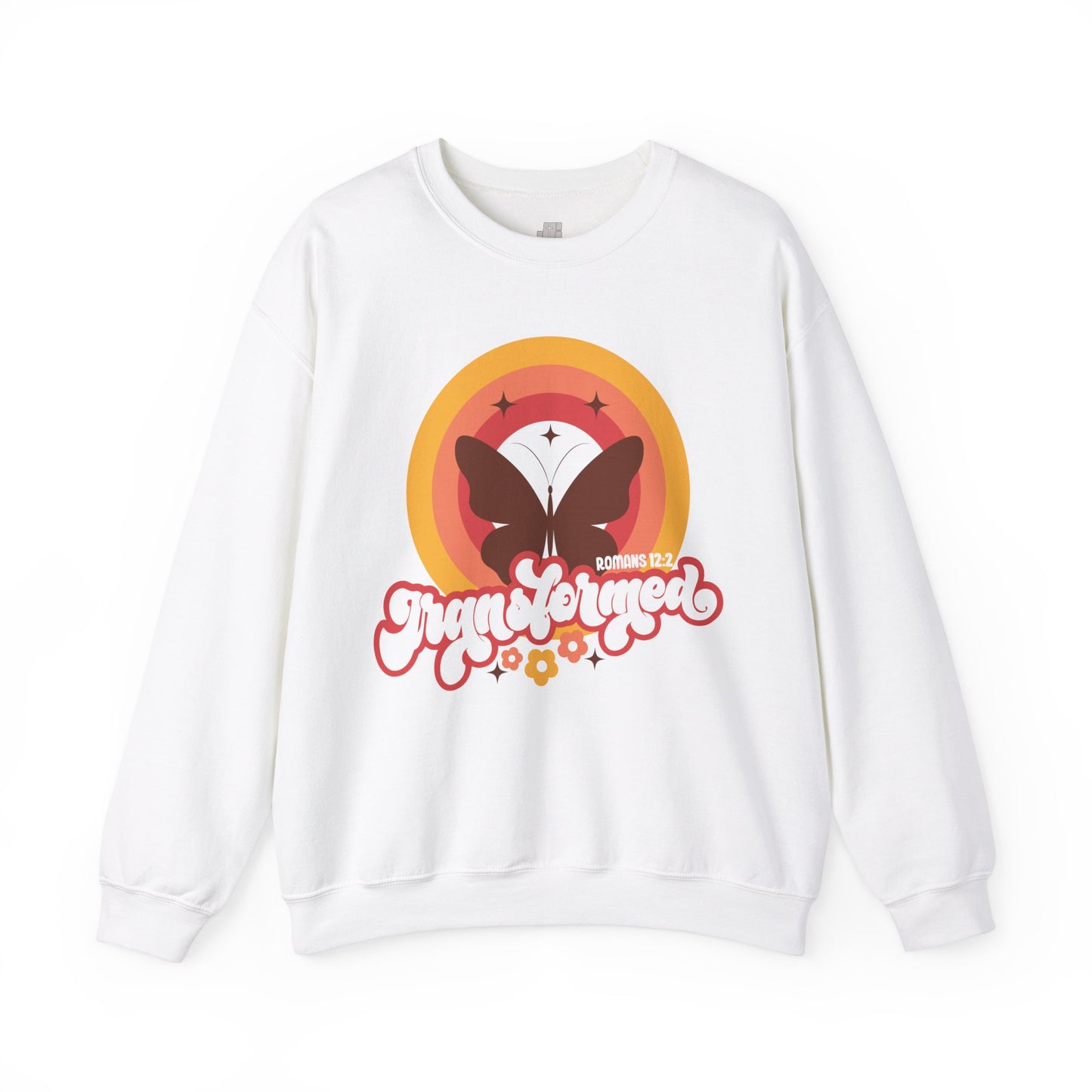 Transformed Sweatshirt - Romans 12:2 Bible Verse Sweatshirt