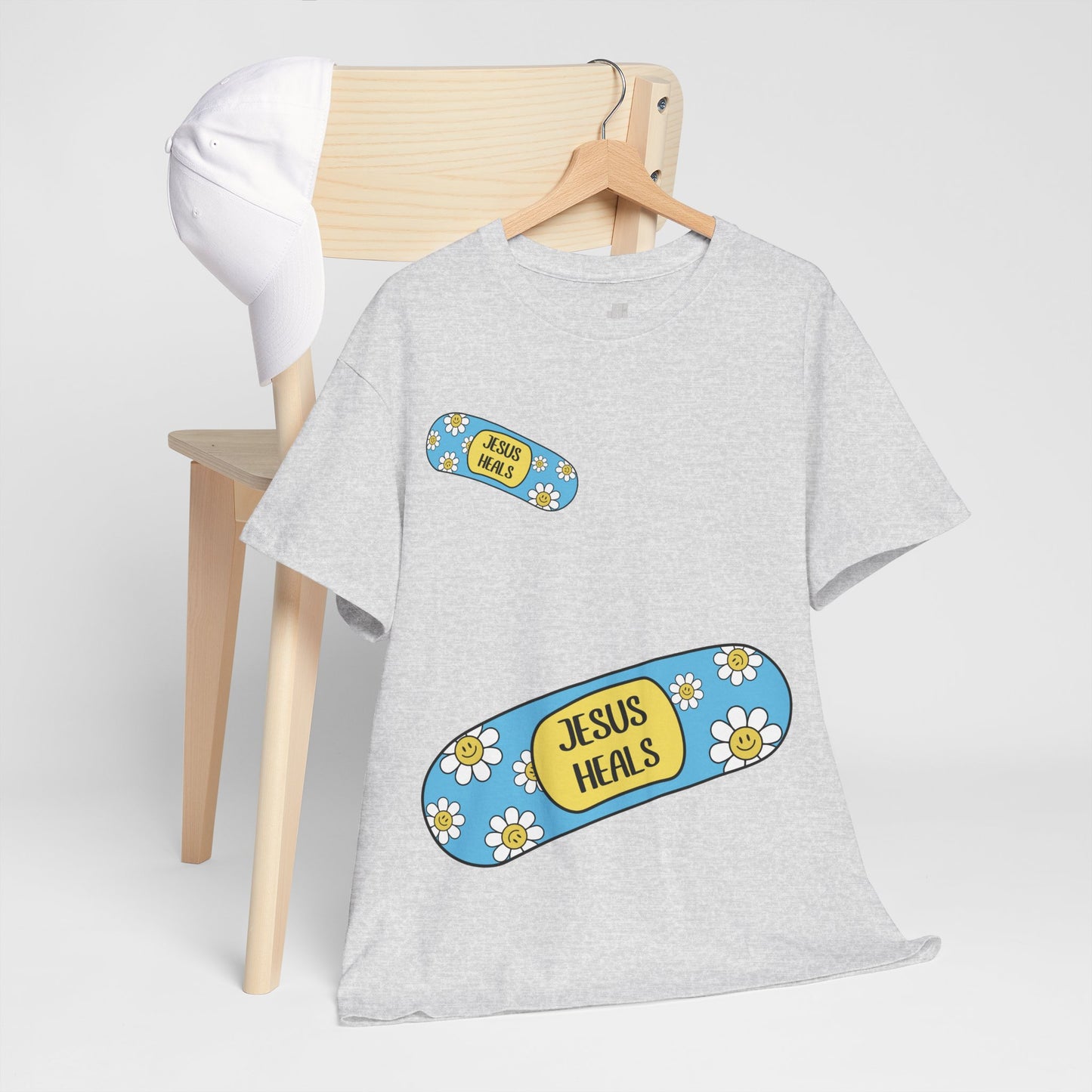 Jesus Heals Heavy Cotton Tee