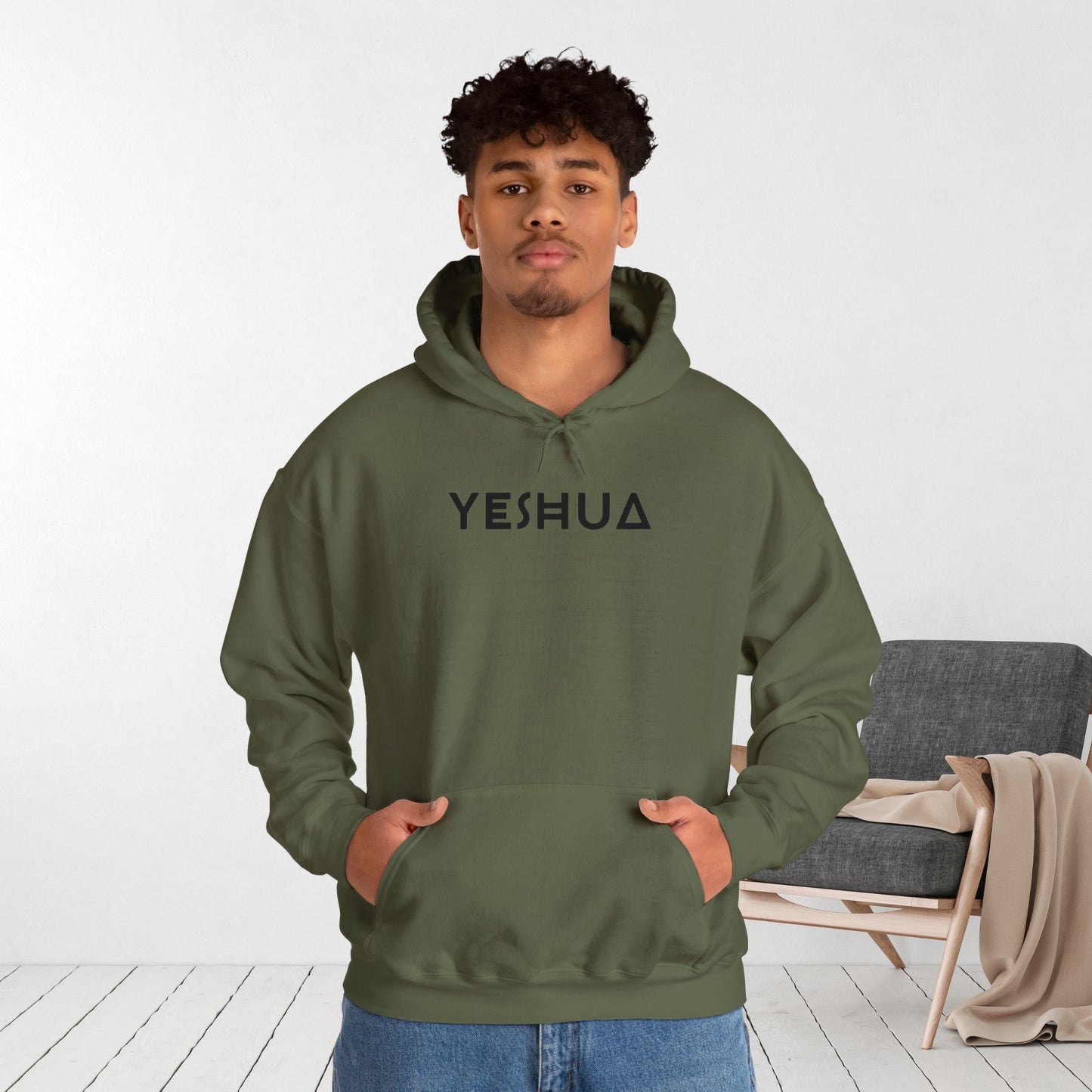 YESHUA Hoodie - Minimalist Christian Hoodie