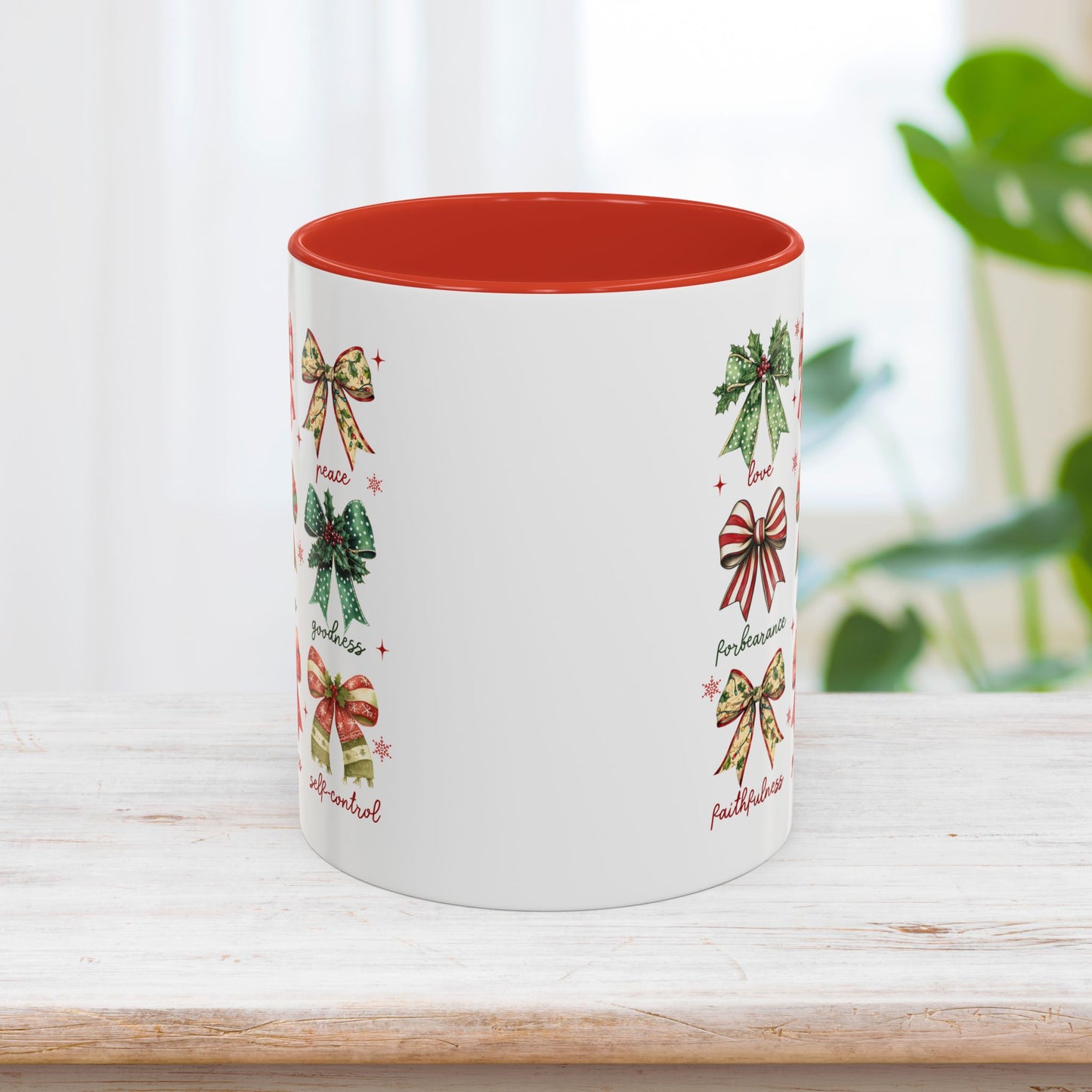 Christmas Fruit Of The Spirit Mug - Christian Coffee Mug