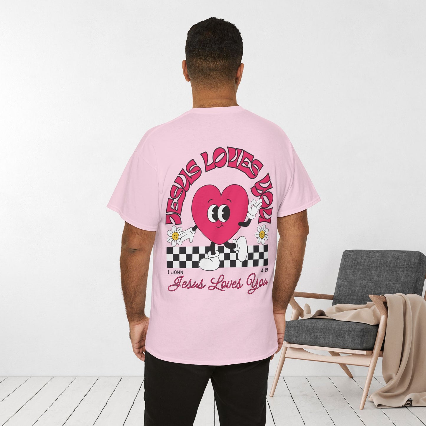 Jesus Loves You Heavy Cotton Tee