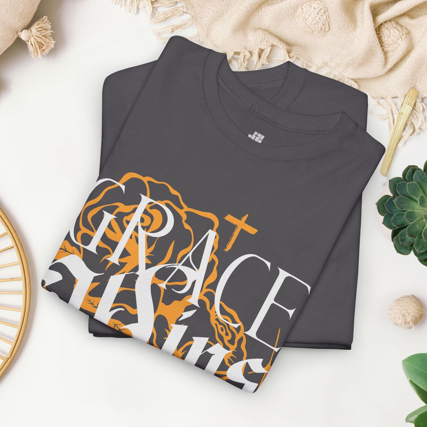 Grace Wins Every Time Heavy Cotton Tee
