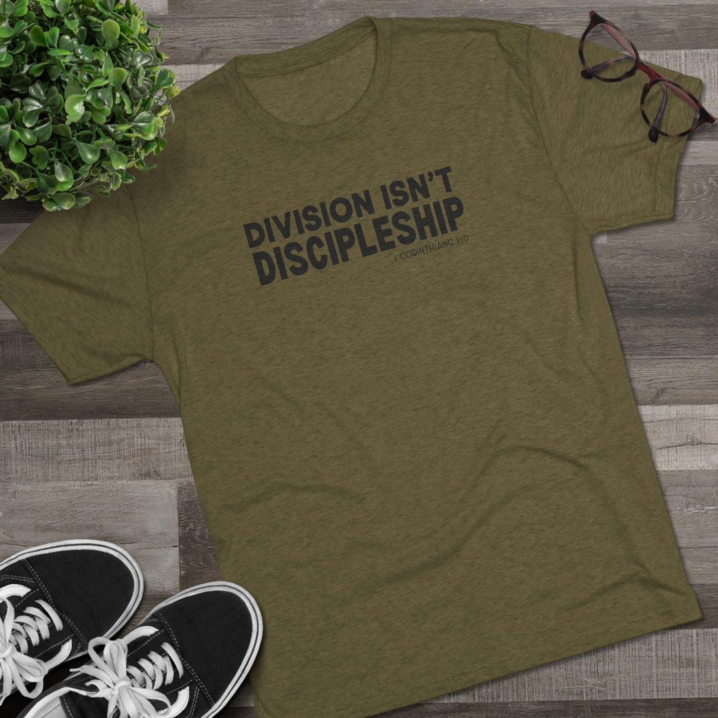 Division Isn’t Discipleship Unisex Tri-Blend Crew Tee
