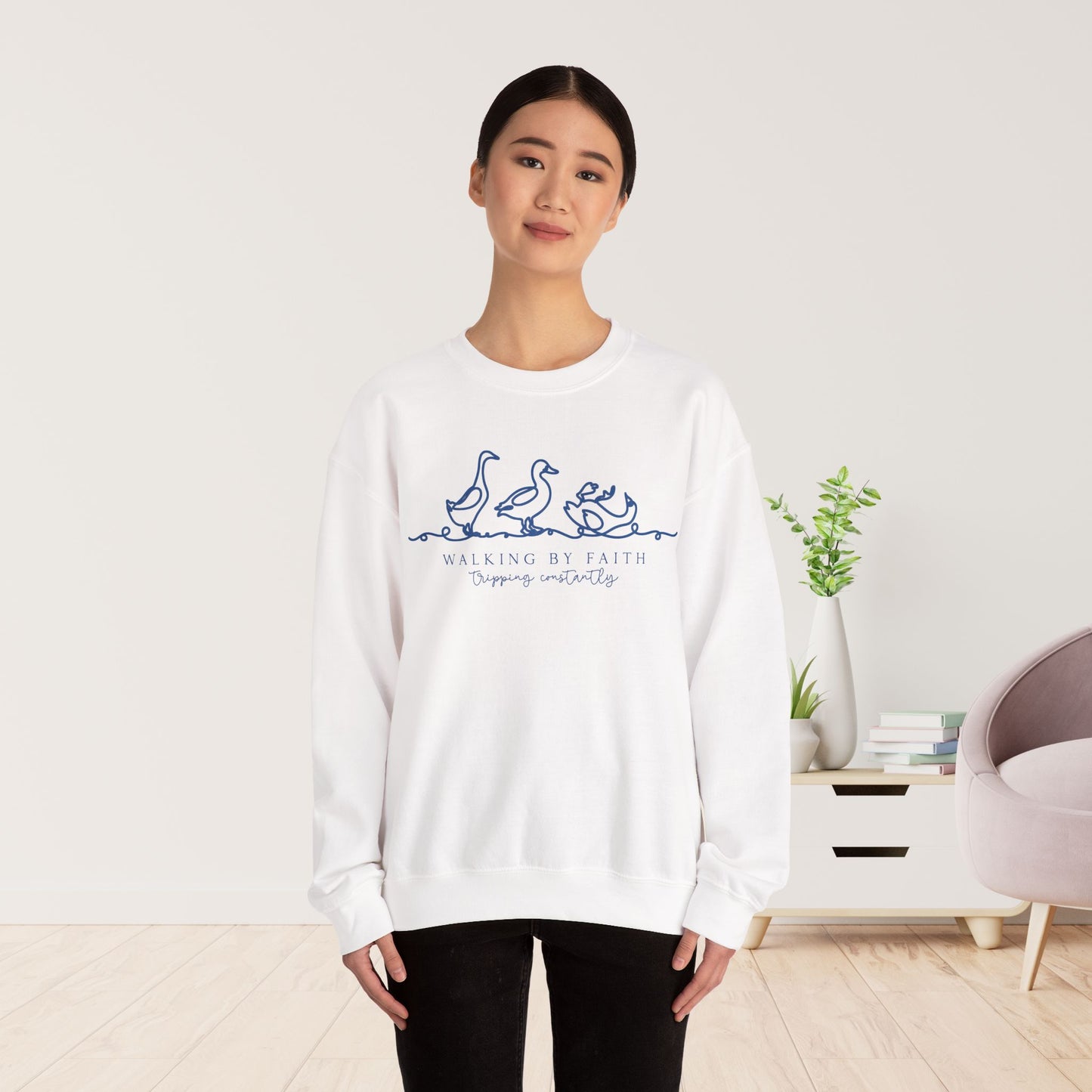 Walking By Faith Tripping Constantly Sweatshirt