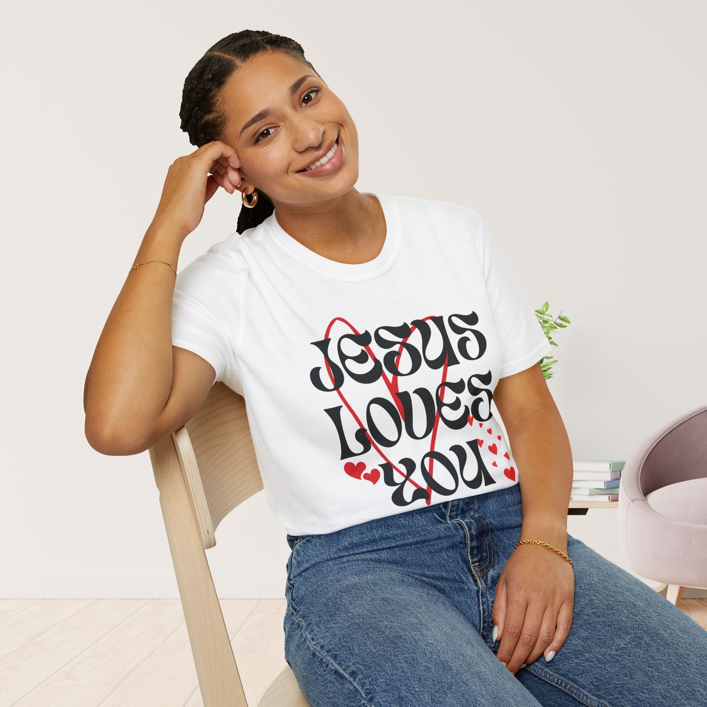 Unisex Jesus Loves You Softstyle T-shirt