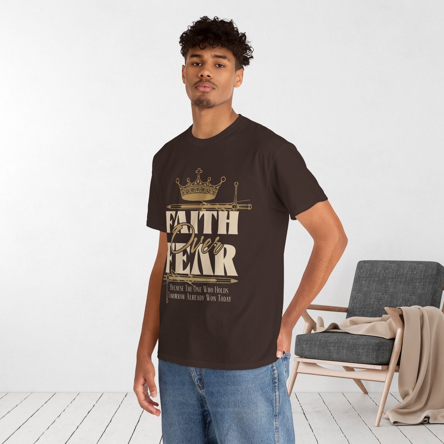 Faith Over Fear Heavy Cotton Tee