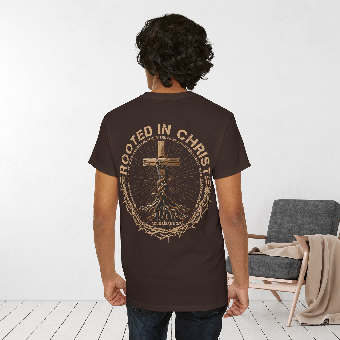 Rooted in Christ Heavy Cotton Tee