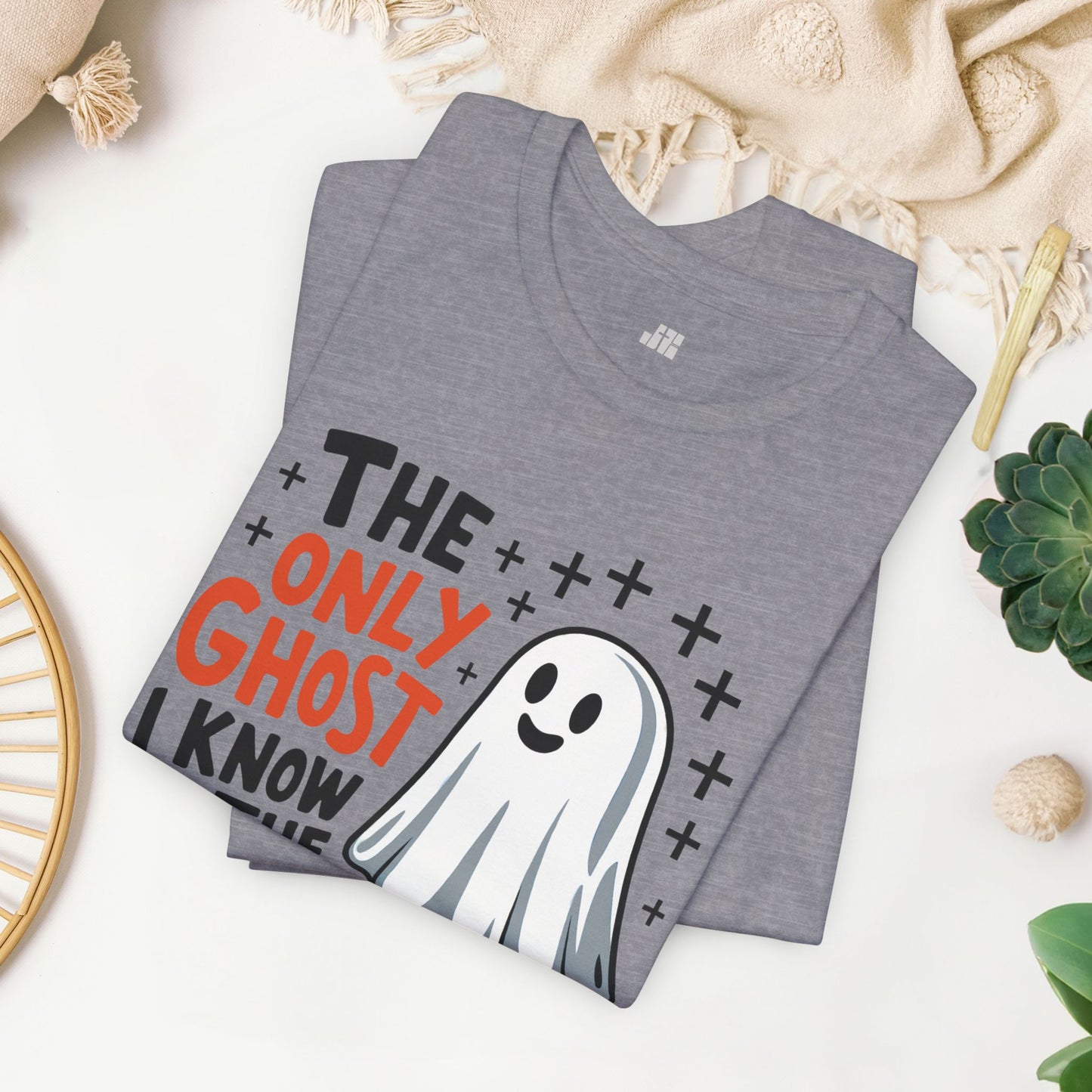The Only Ghost I Know Is The Holy Ghost Soft Cotton Tee - Christian Shirt