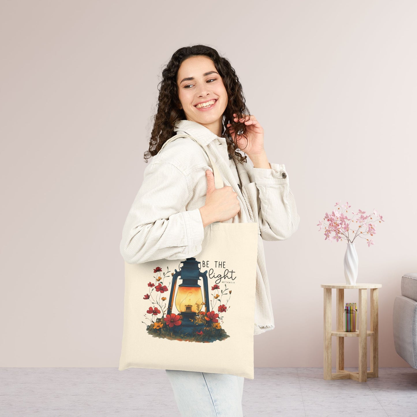 Be the Light Canvas Tote Bag