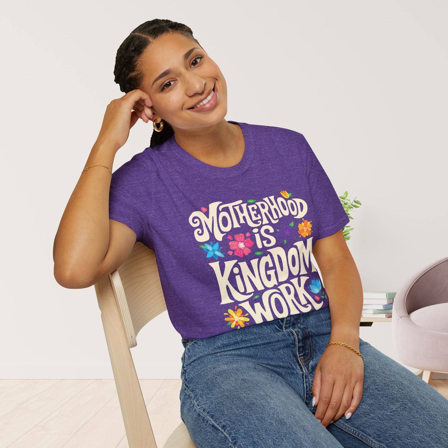 Motherhood is Kingdom Work Softstyle T-shirt