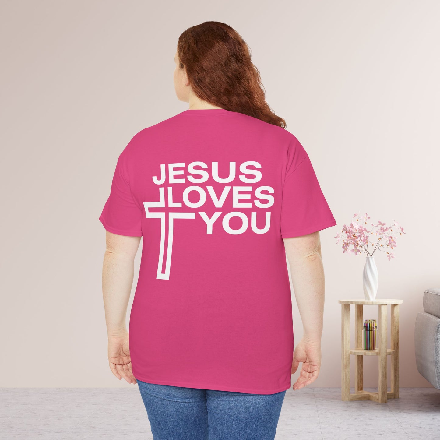 Jesus Loves You Heavy Cotton Tee