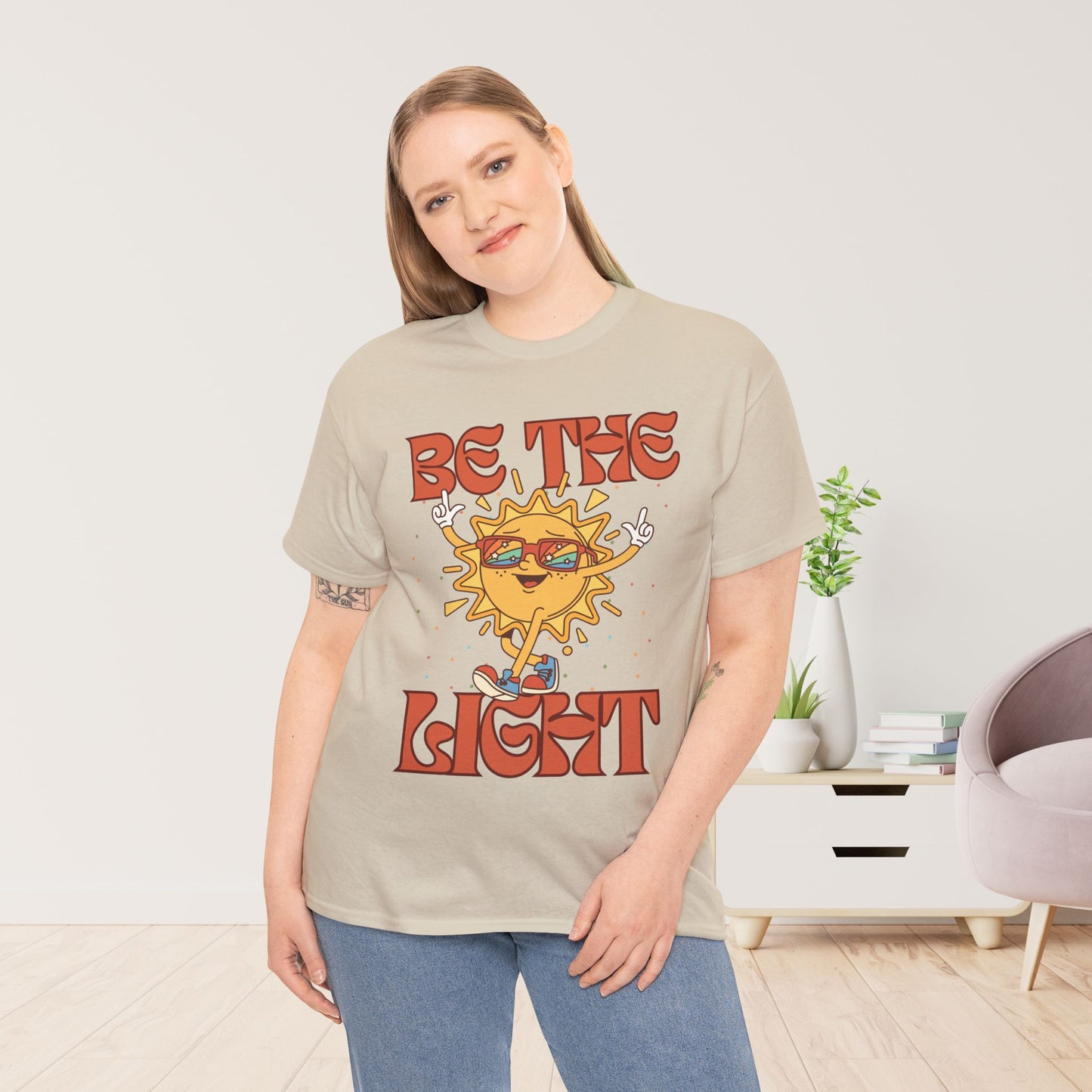 Be The Light Heavy Cotton Tee