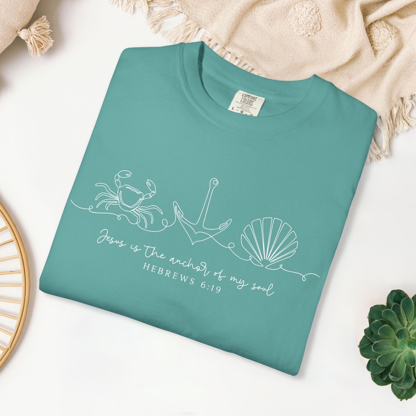 Jesus is The Anchor of My Soul Comfort Colors Shirt