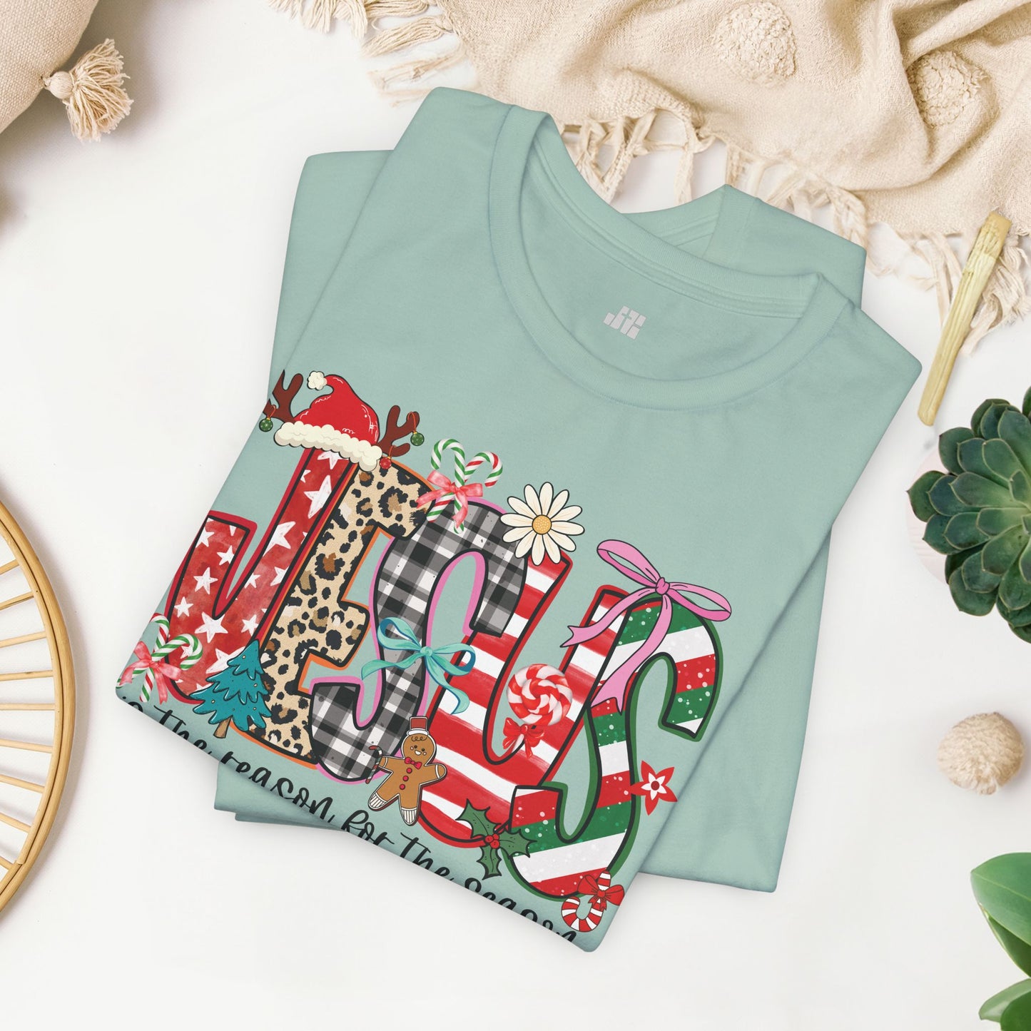 Jesus Is The Reason For The Season Soft Cotton Tee - Christian Christmas Shirt