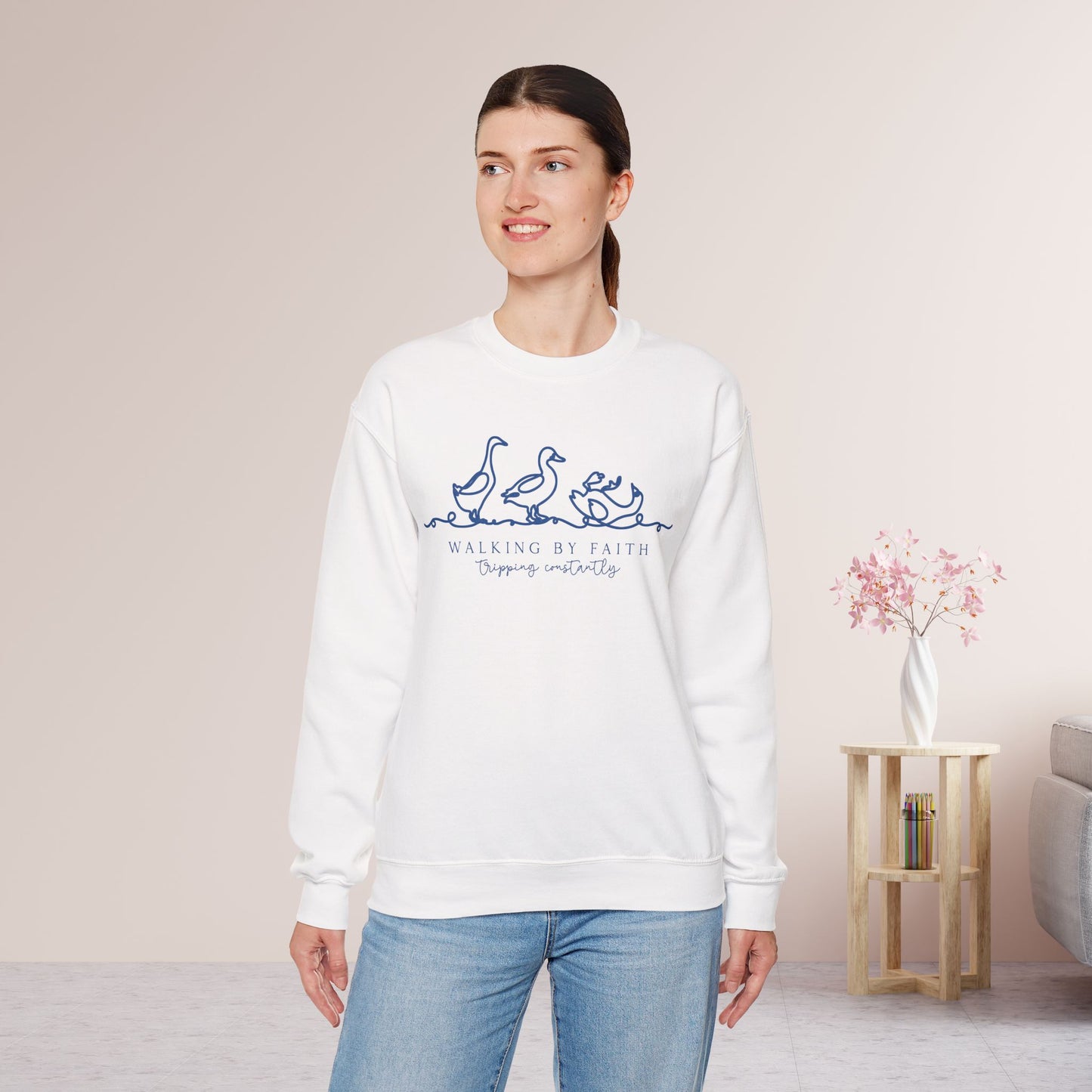 Walking By Faith Tripping Constantly Sweatshirt