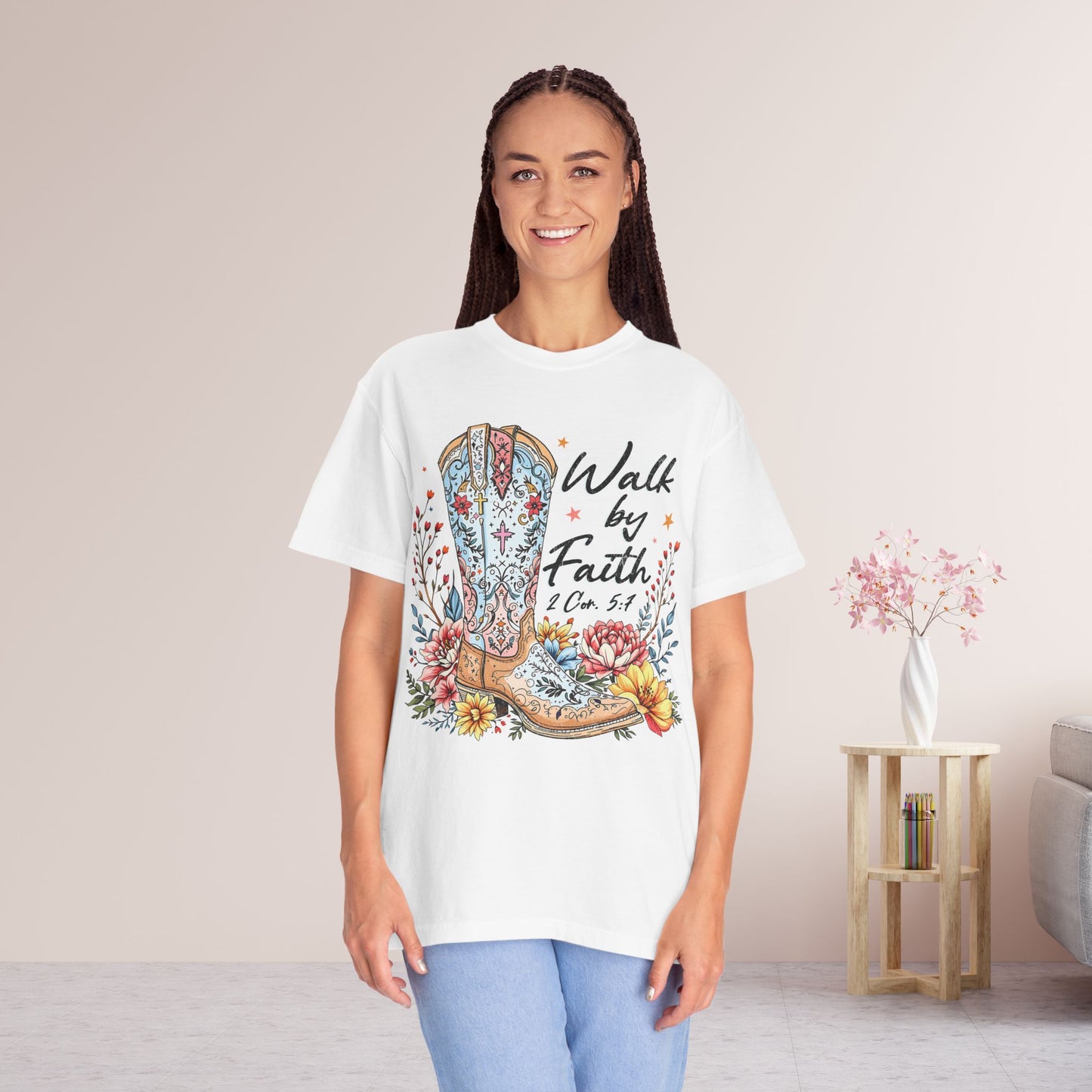 Walk By Faith Comfort Colors Shirt