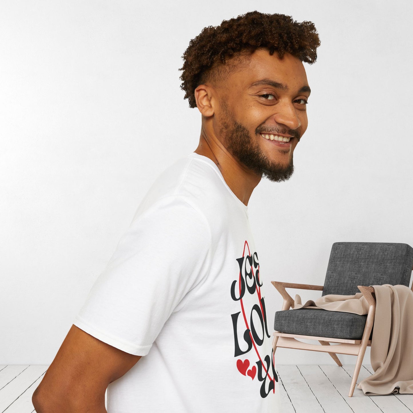 Unisex Jesus Loves You Softstyle T-shirt