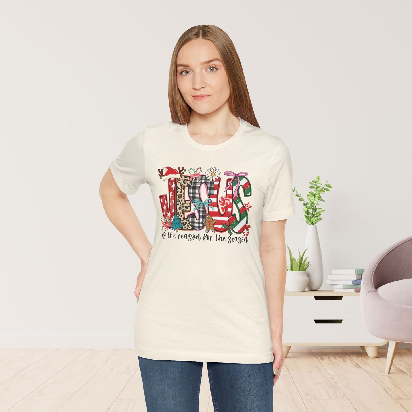 Jesus Is The Reason For The Season Soft Cotton Tee - Christian Christmas Shirt