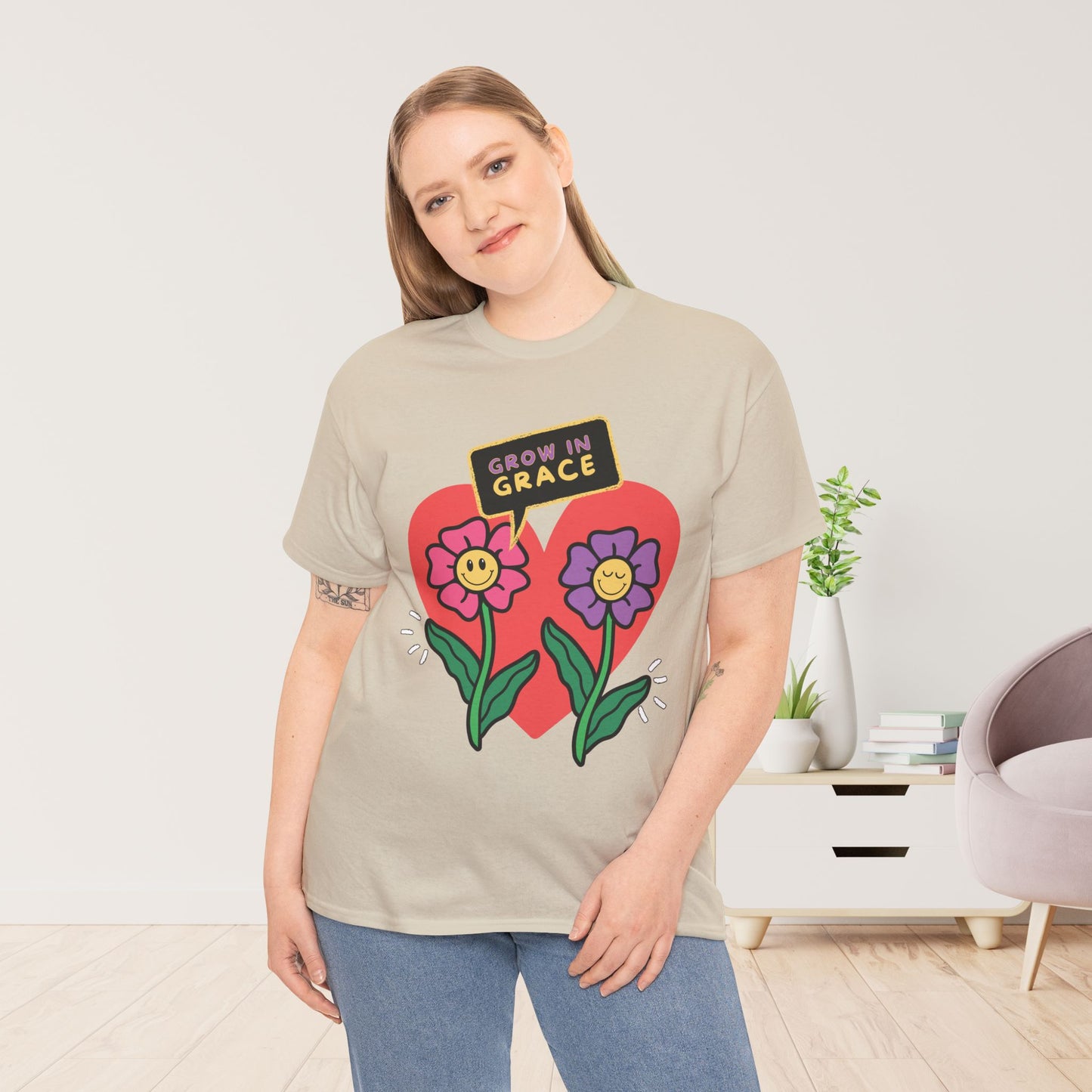 Grow In Grace Heavy Cotton Tee