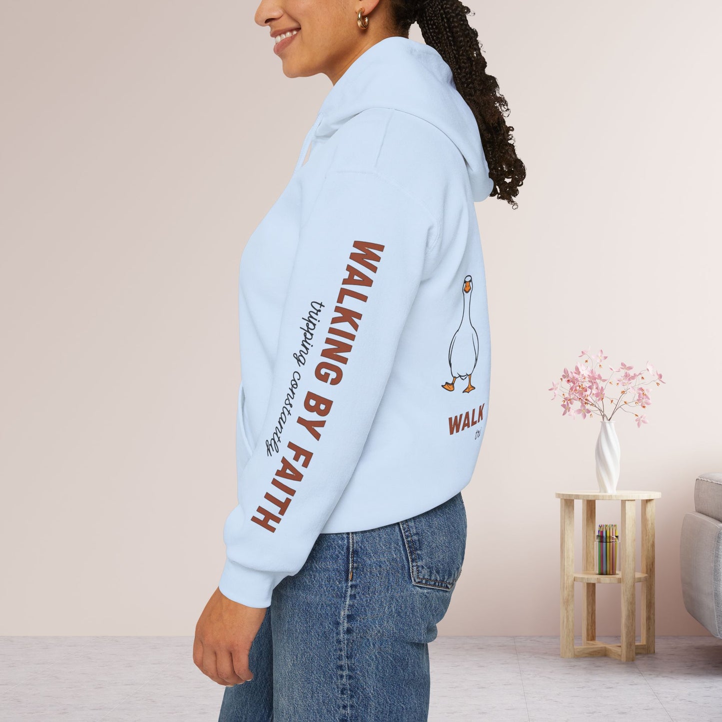 Walking By Faith Tripping Constantly Hoodie