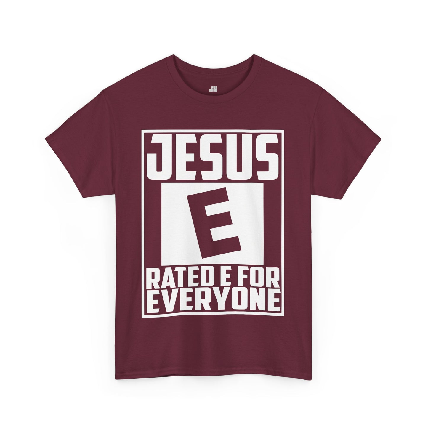 Jesus Rated E for Everyone Heavy Cotton Tee