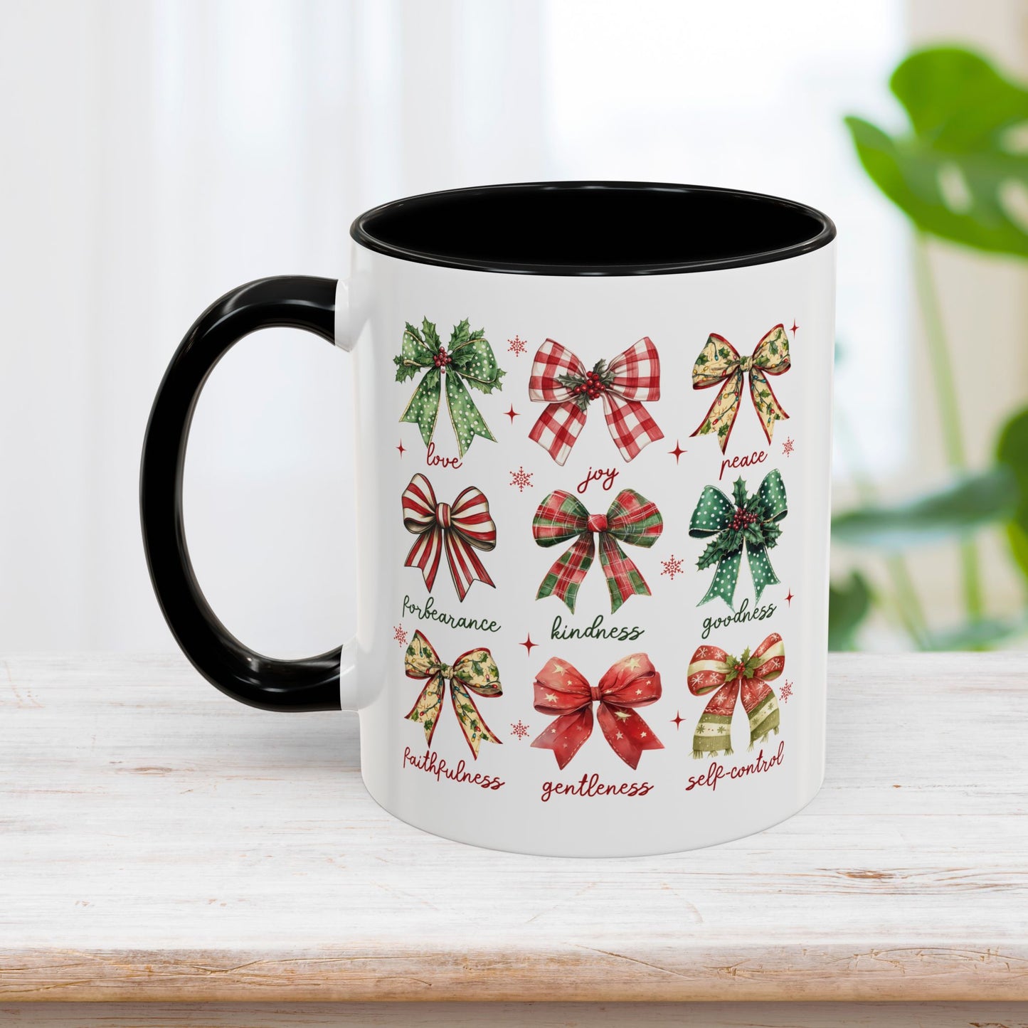 Christmas Fruit Of The Spirit Mug - Christian Coffee Mug