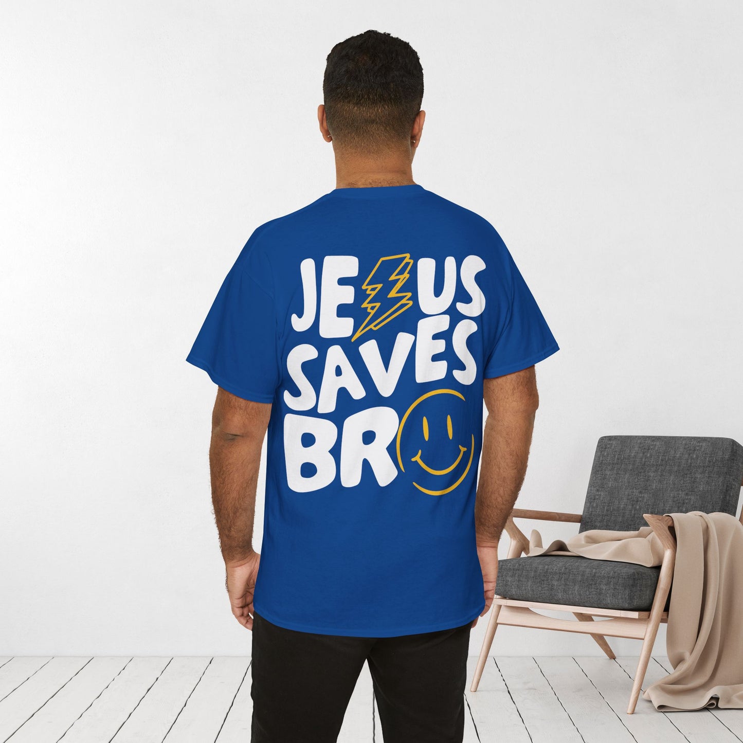 Jesus Saves Bro Heavy Cotton Tee
