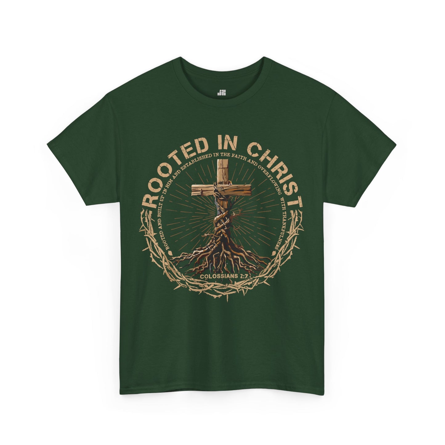Rooted in Christ Heavy Cotton Tee