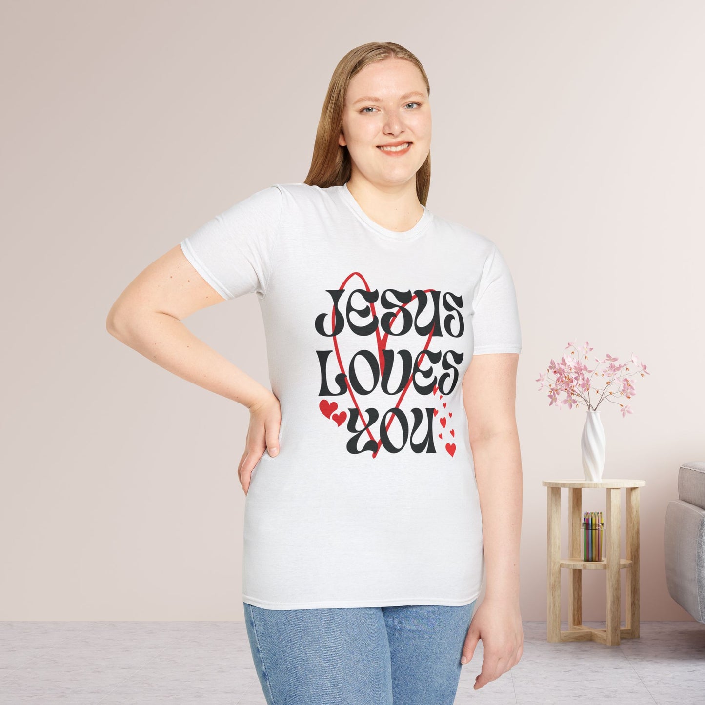 Unisex Jesus Loves You Softstyle T-shirt