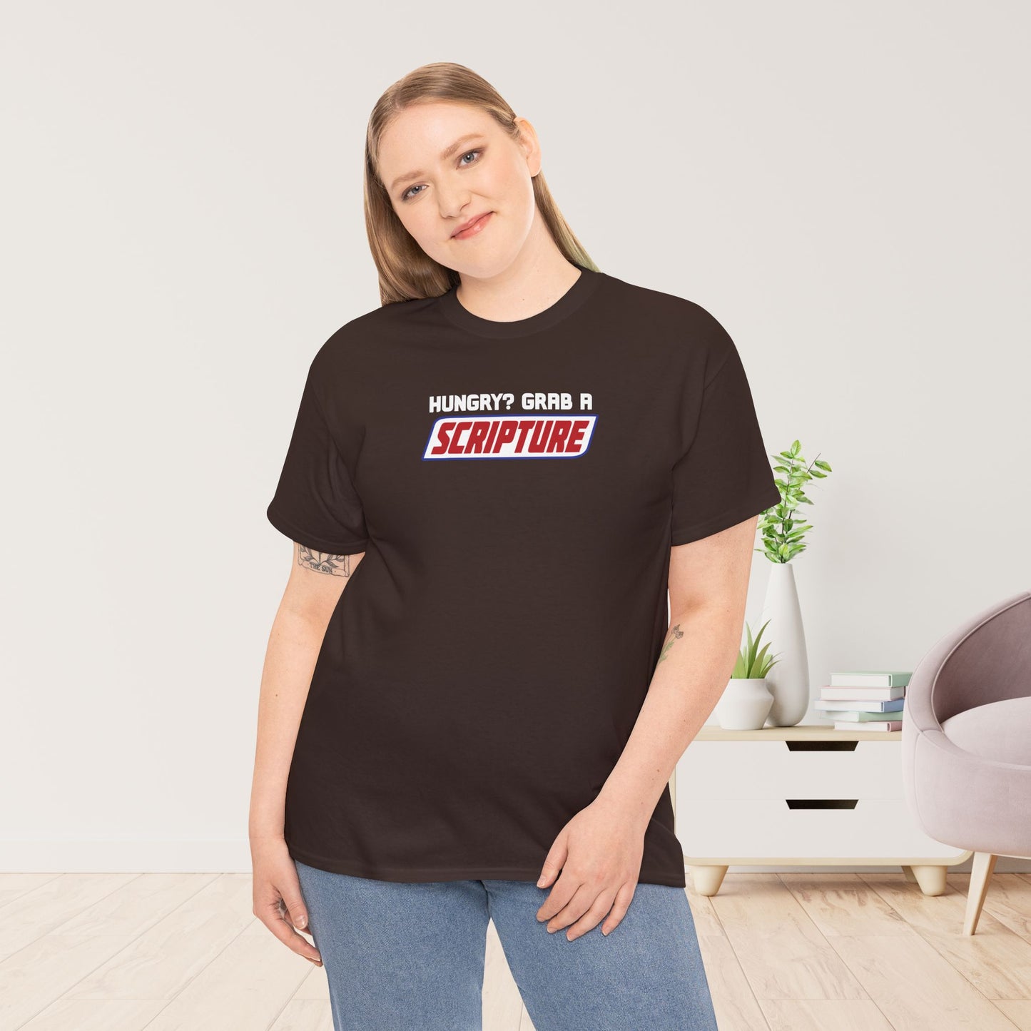 Hungry? Grab a Scripture Heavy Cotton Tee