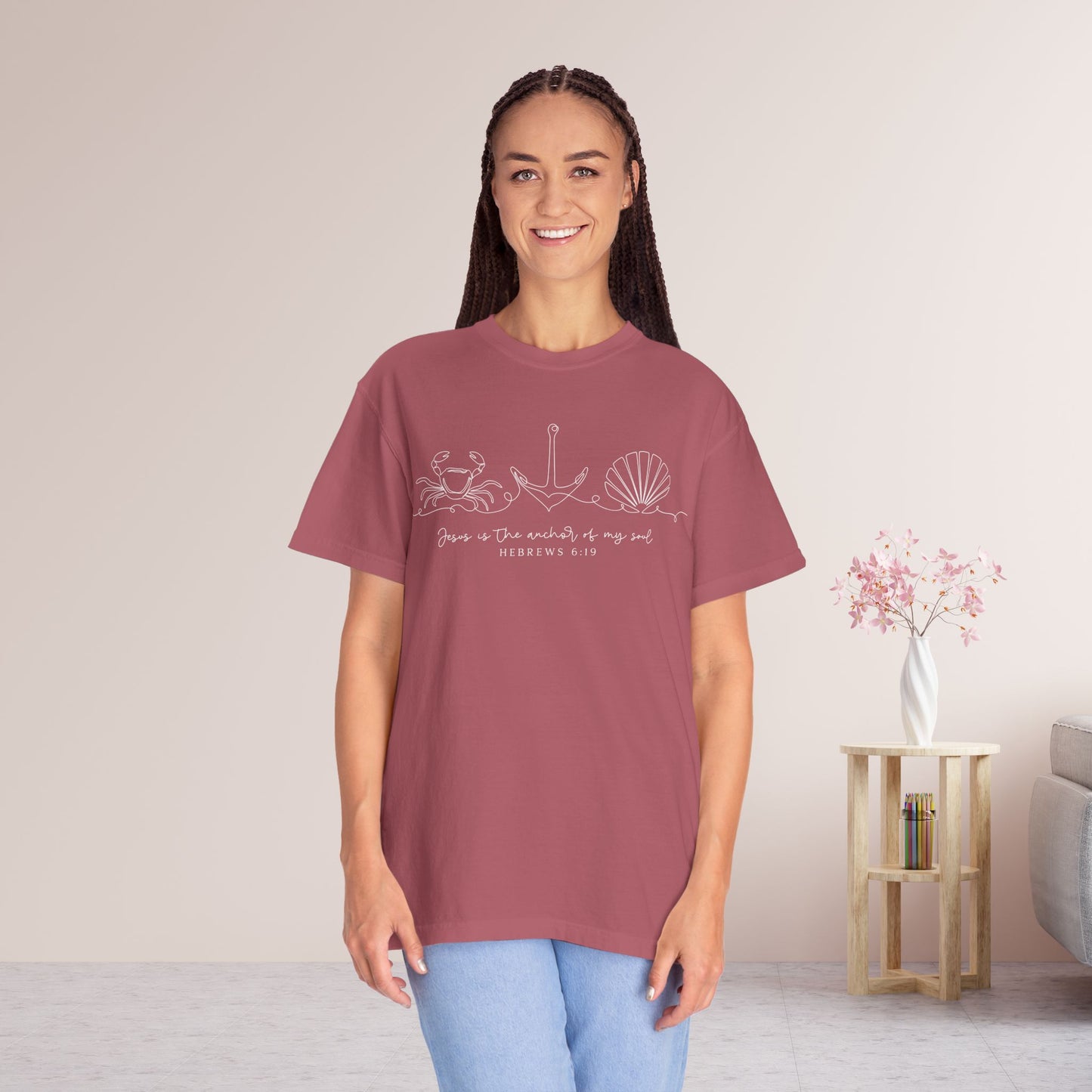 Jesus is The Anchor of My Soul Comfort Colors Shirt