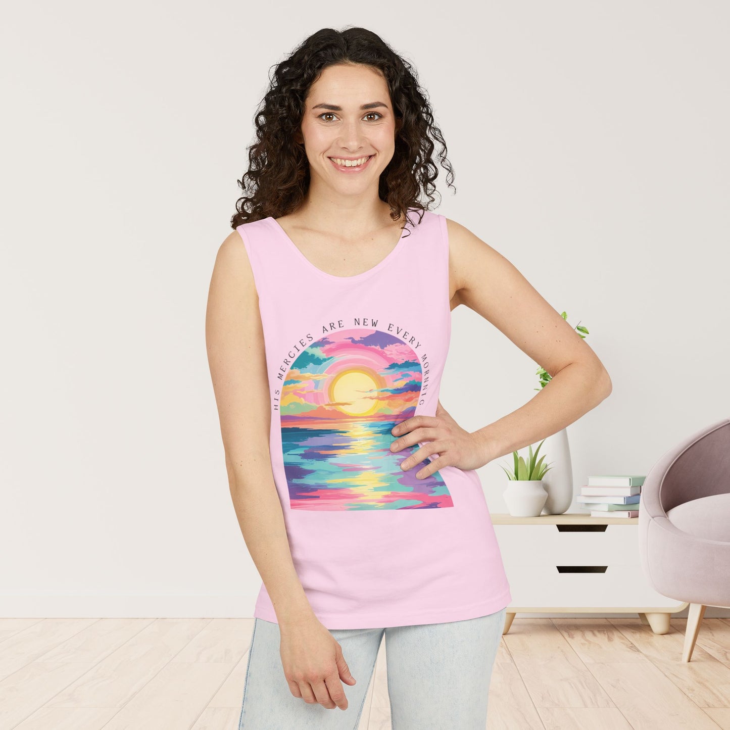 His Mercies Are New Every Morning Comfort Colors Garment-Dyed Tank Top