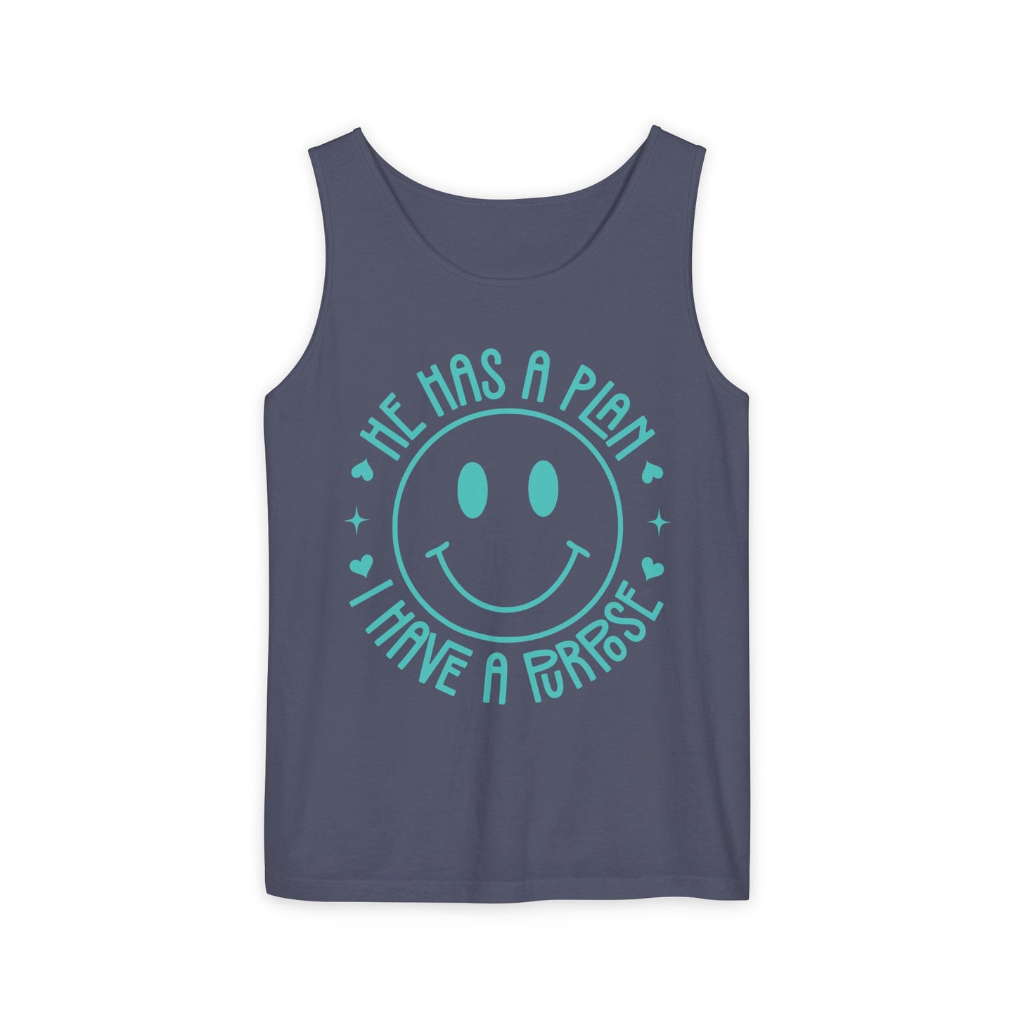He Has a Plan I Have a Purpose Comfort Colors Garment-Dyed Tank Top