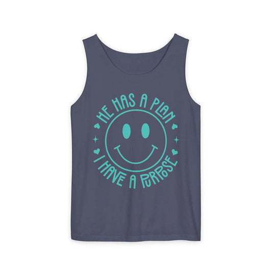 He Has a Plan I Have a Purpose Comfort Colors Garment-Dyed Tank Top