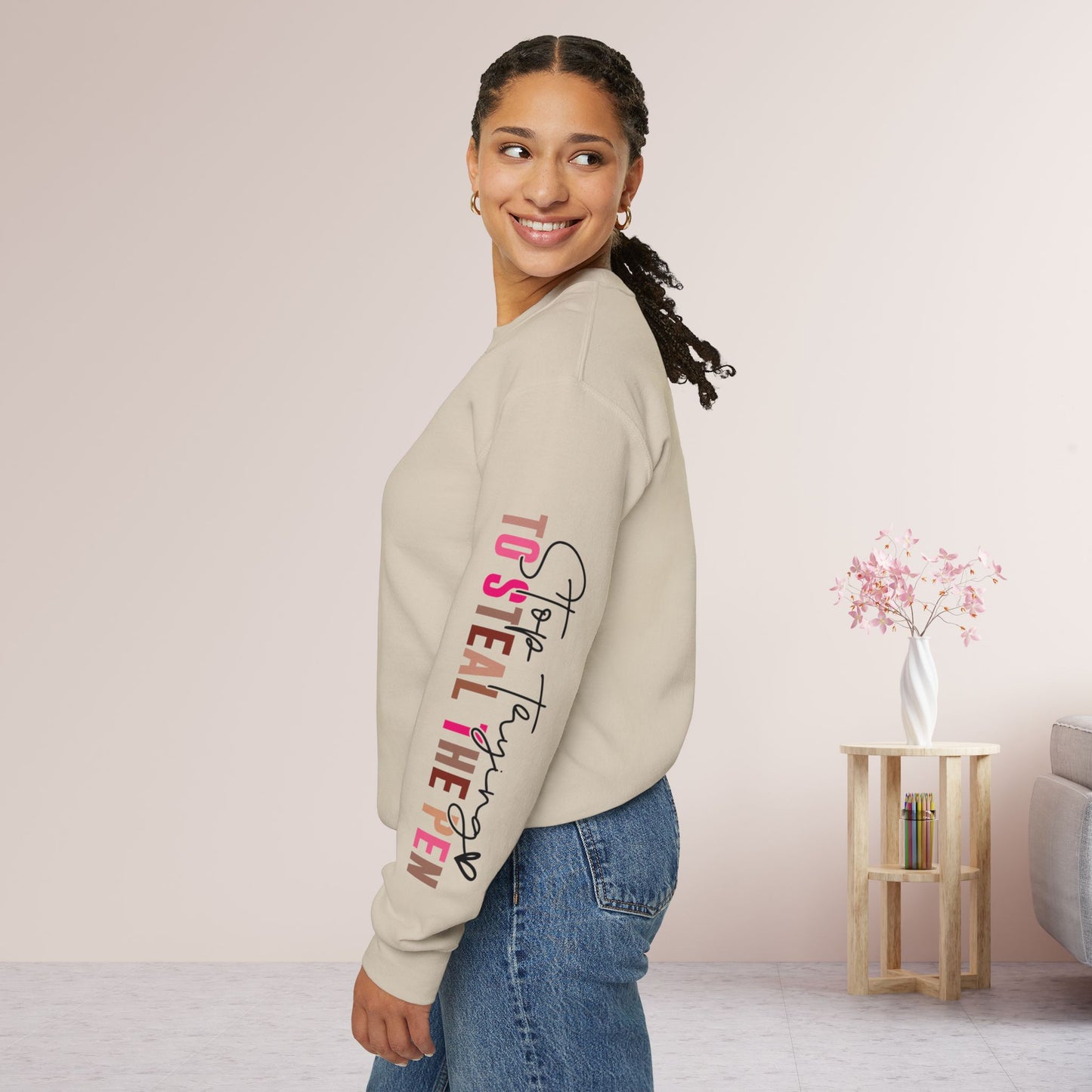 Pink God is Still Writing Your Story Christian Sweatshirt