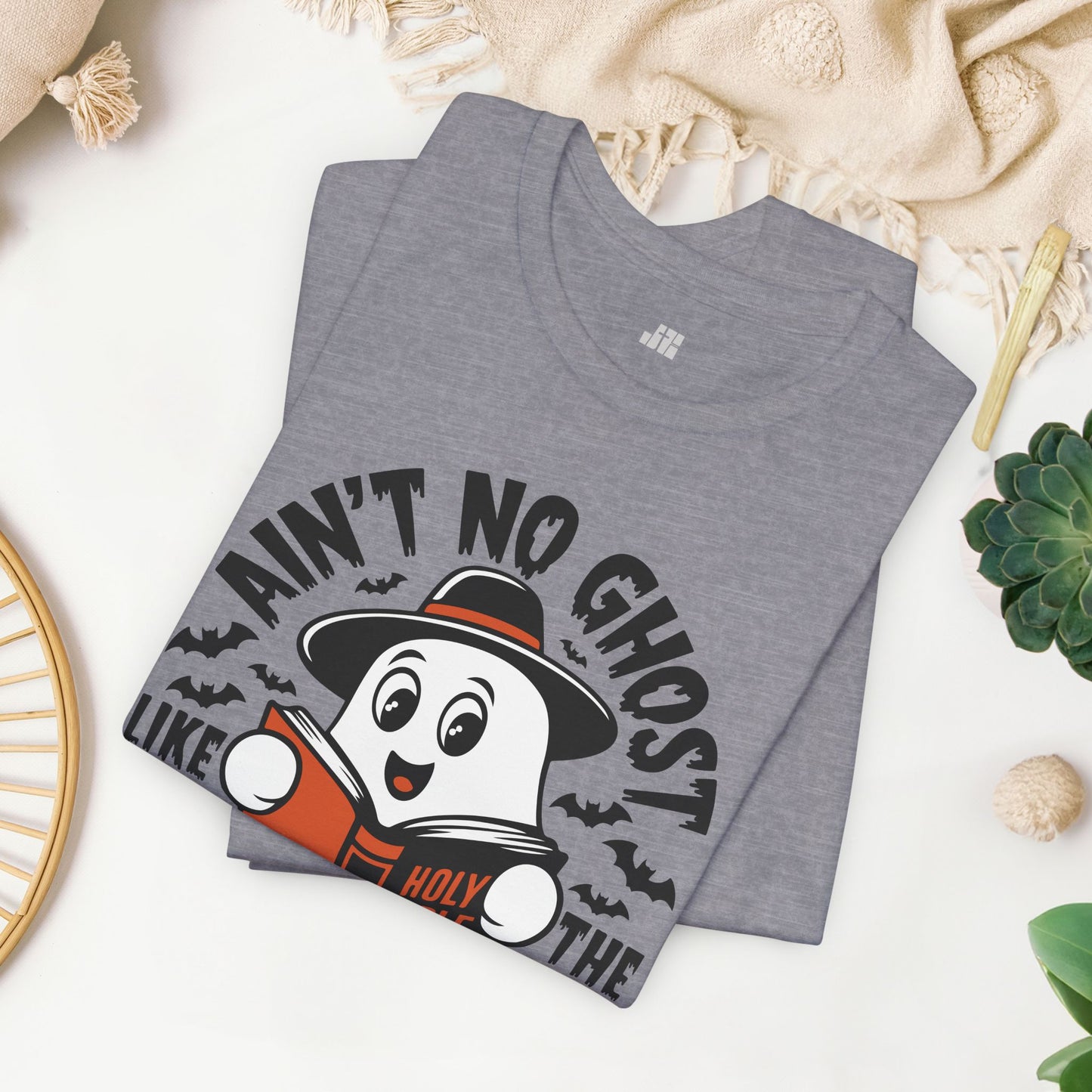Ain't No Ghost Like The Holy Ghost Soft Cotton Tee - Christian Shirt