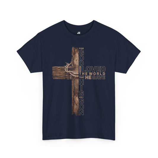 John 3:16 Heavy Cotton Tee