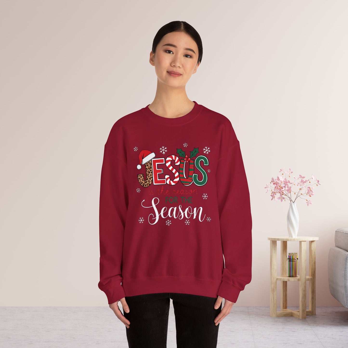 Jesus Is The Reason For The Season Christian Sweatshirt - Christmas Pullover