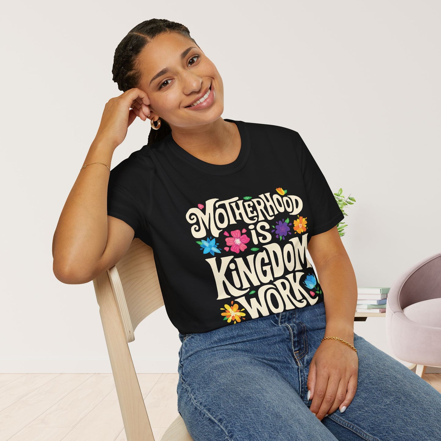 Motherhood is Kingdom Work Softstyle T-shirt