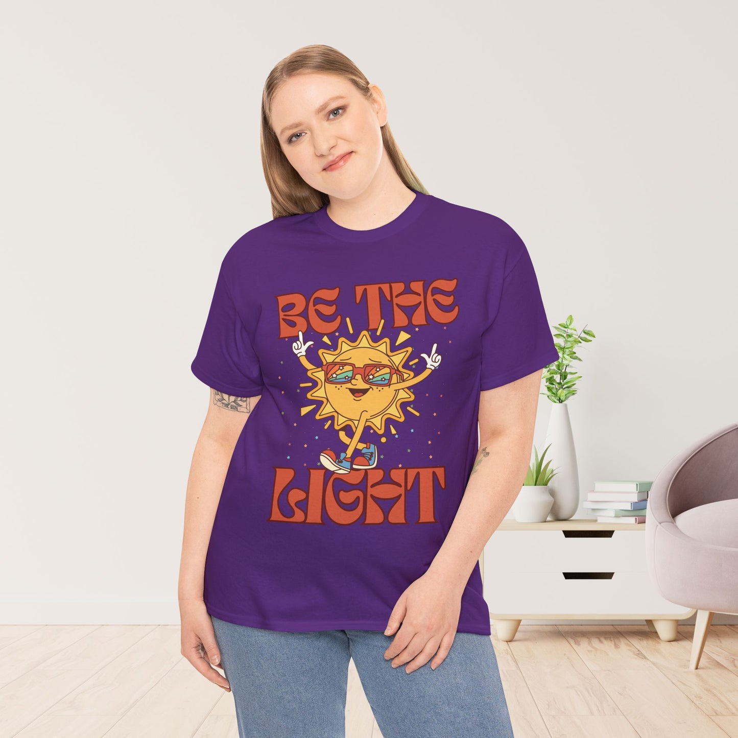 Be The Light Heavy Cotton Tee