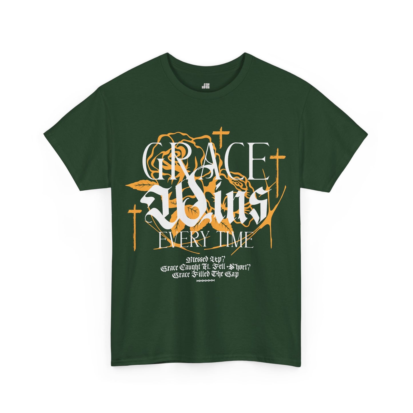 Grace Wins Every Time Heavy Cotton Tee