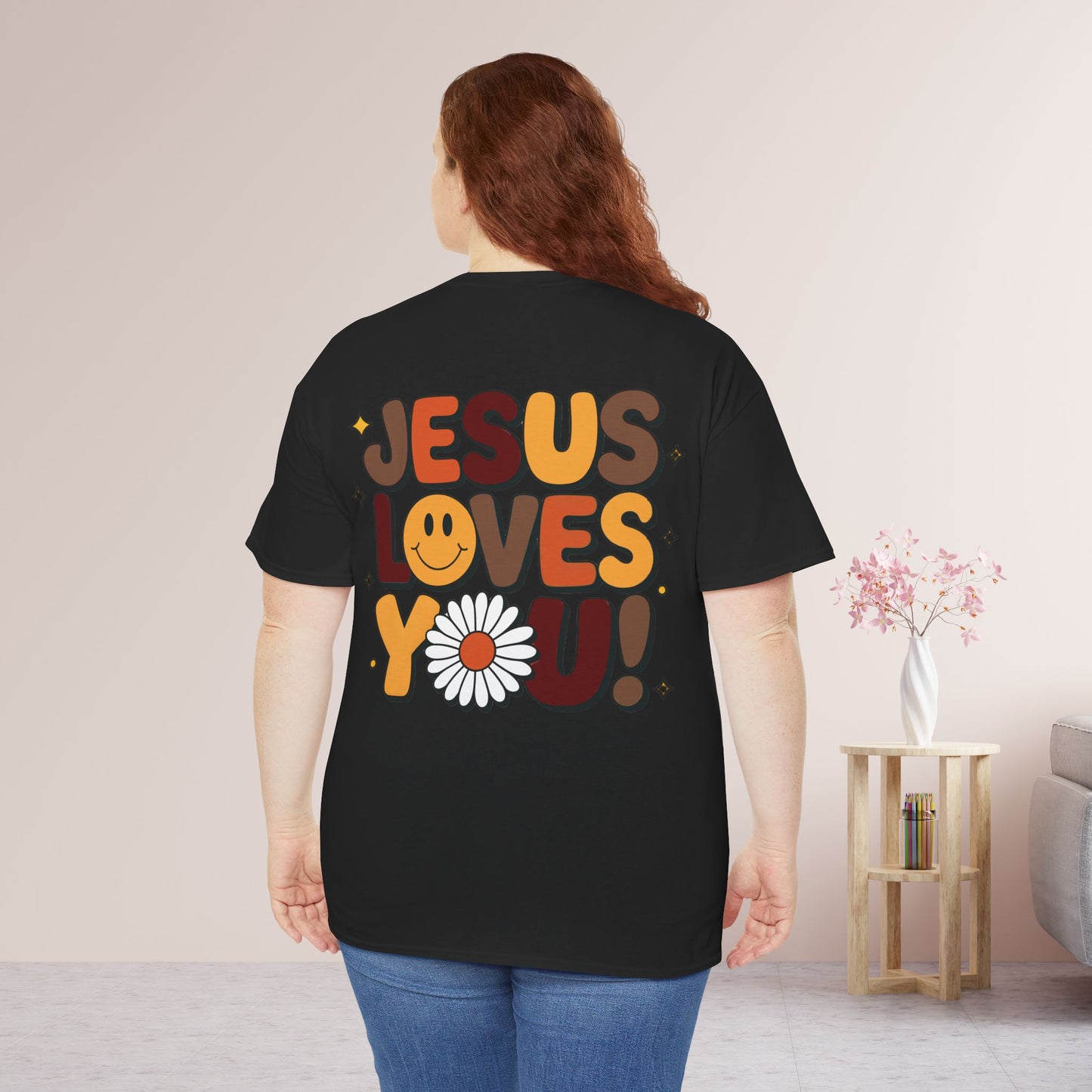 Jesus Loves You Heavy Cotton Tee