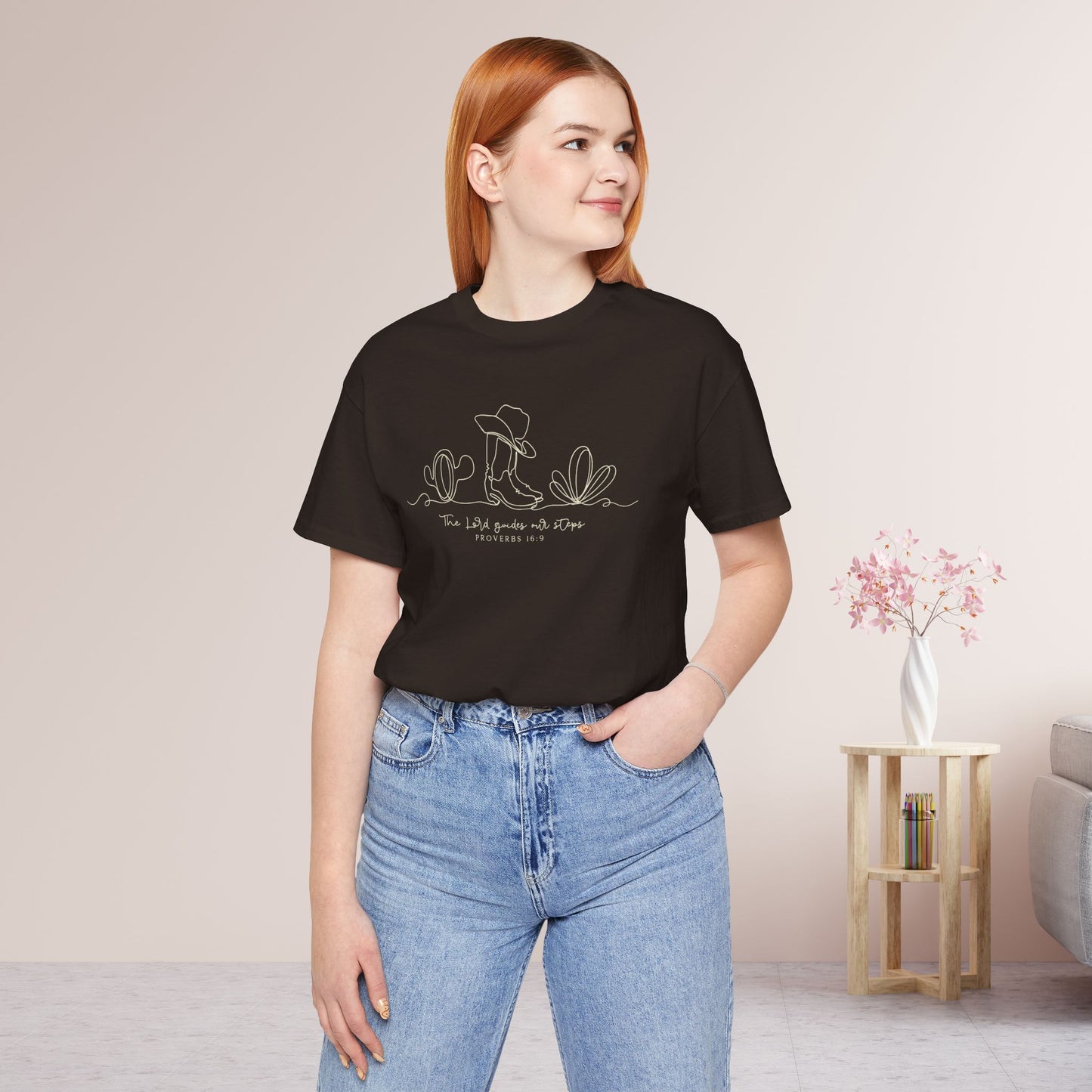 The Lord Guides Our Steps Soft Cotton Tee
