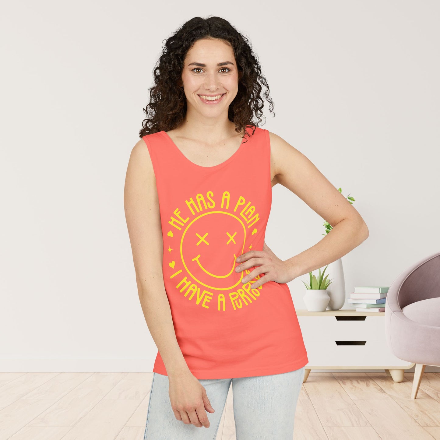 He Has a Plan I Have a Purpose Comfort Colors Garment-Dyed Tank Top