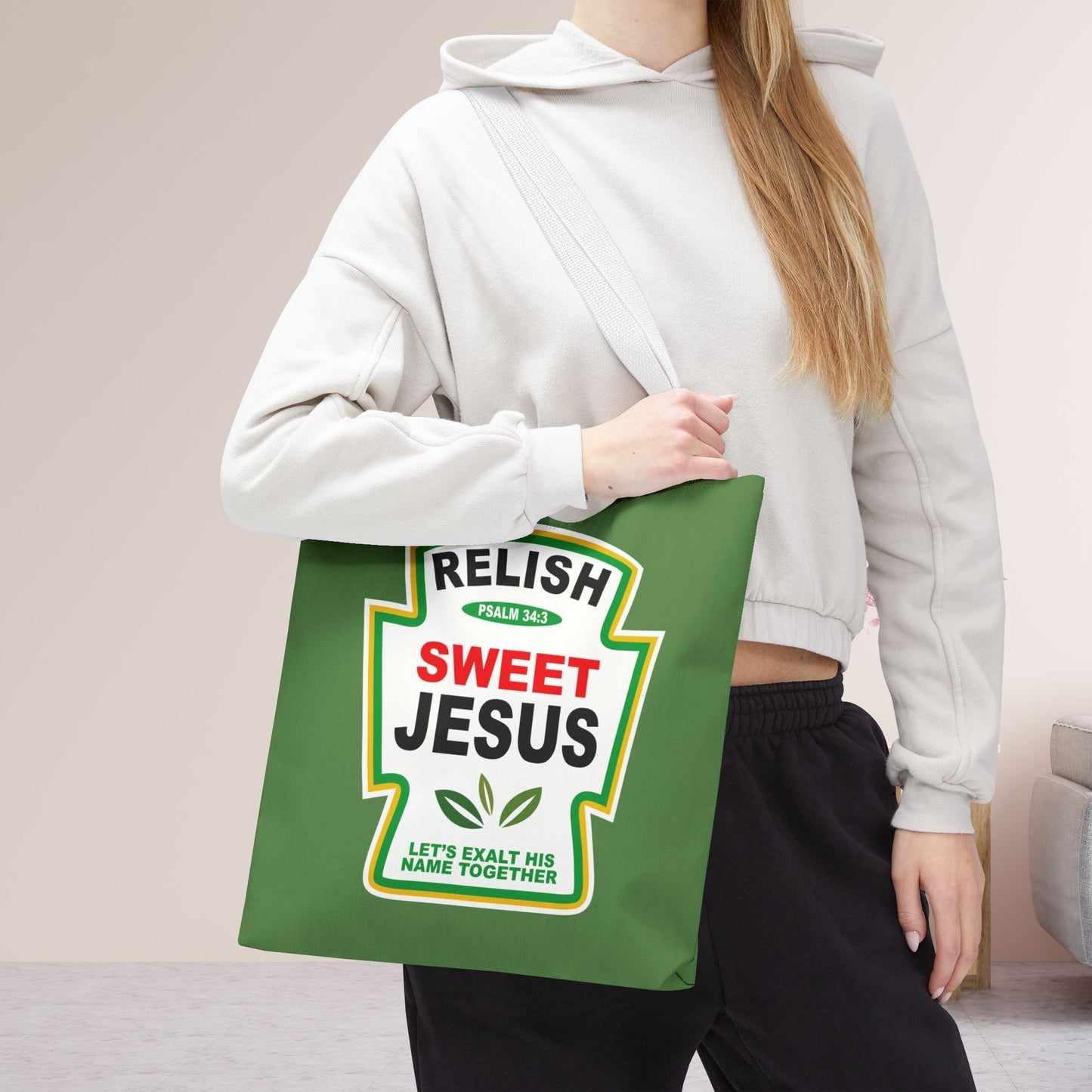 Relish Sweet Jesus Tote Bag - 16"