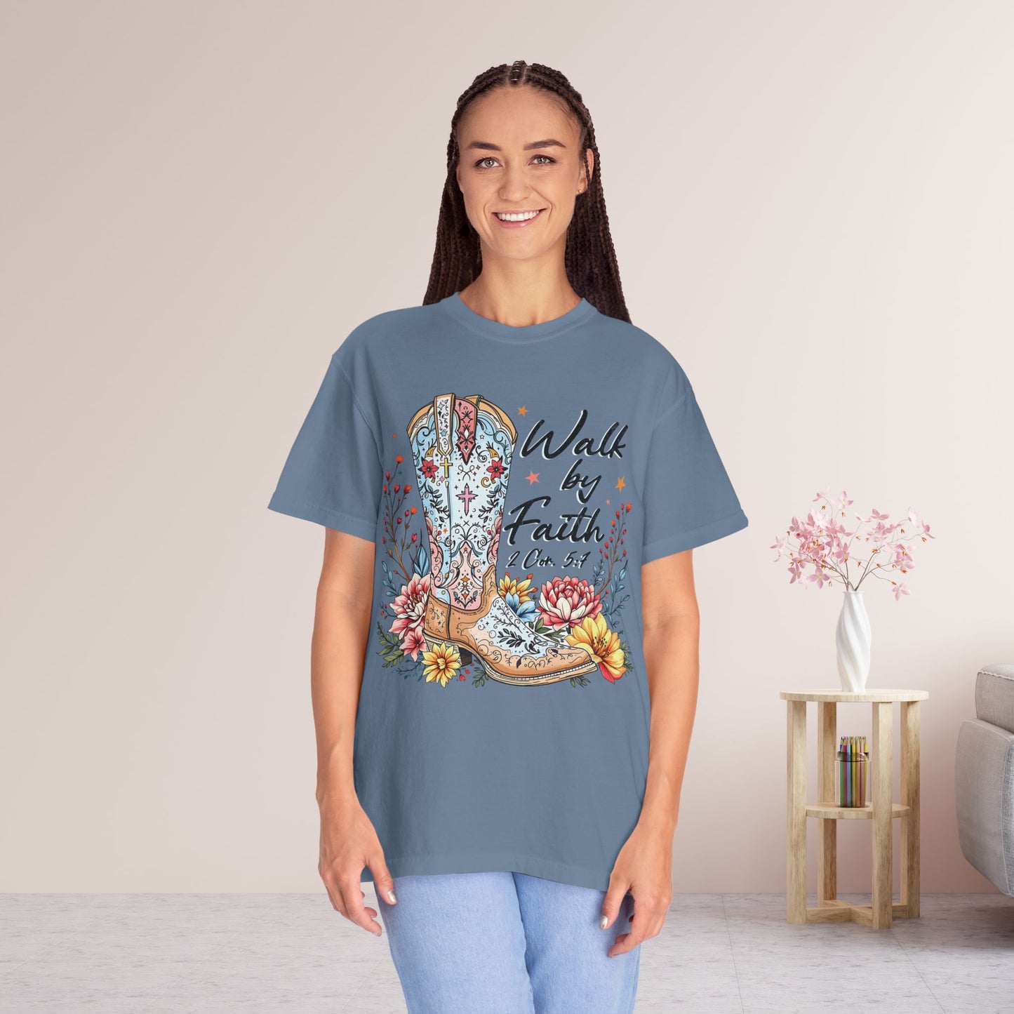 Walk By Faith Comfort Colors Shirt