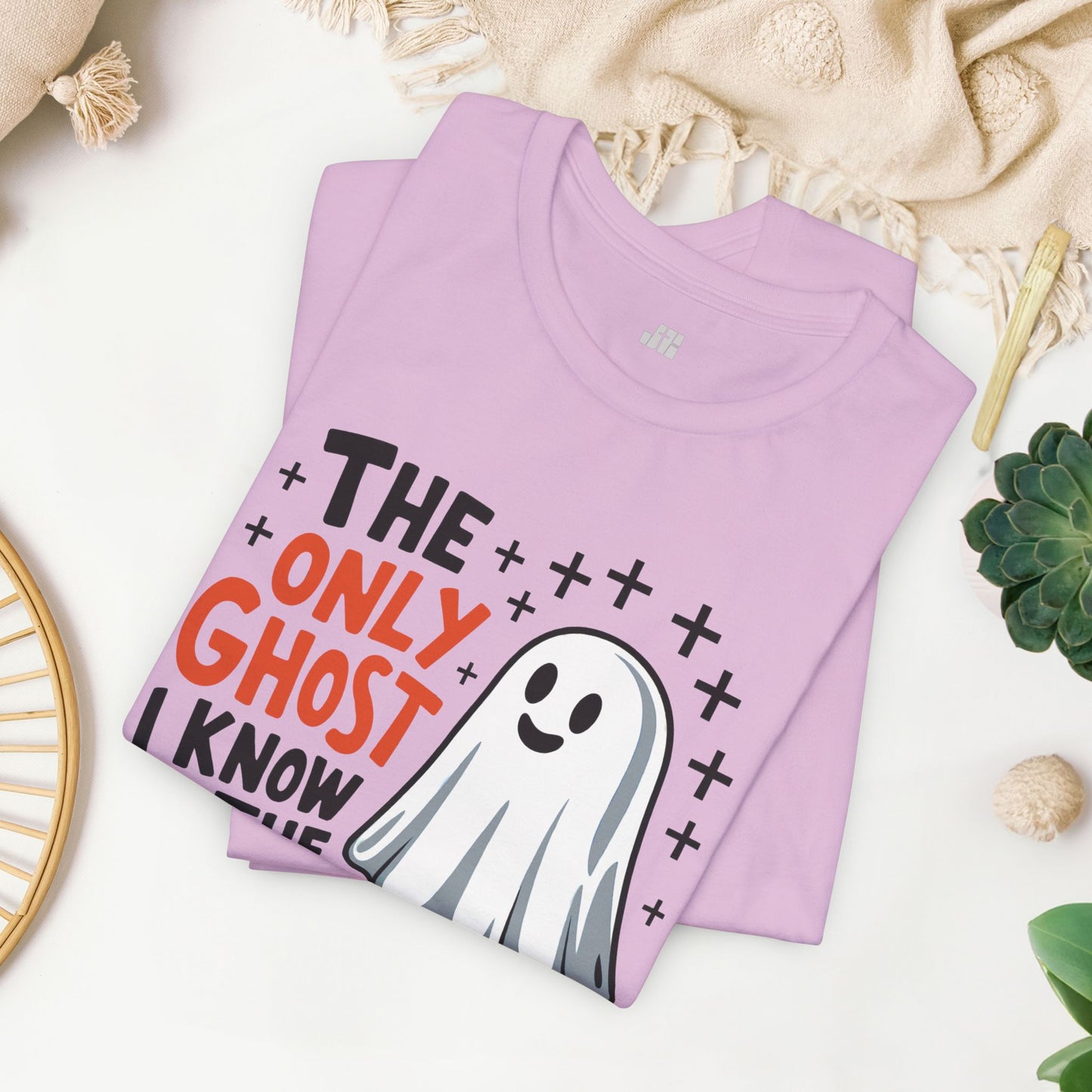 The Only Ghost I Know Is The Holy Ghost Soft Cotton Tee - Christian Shirt