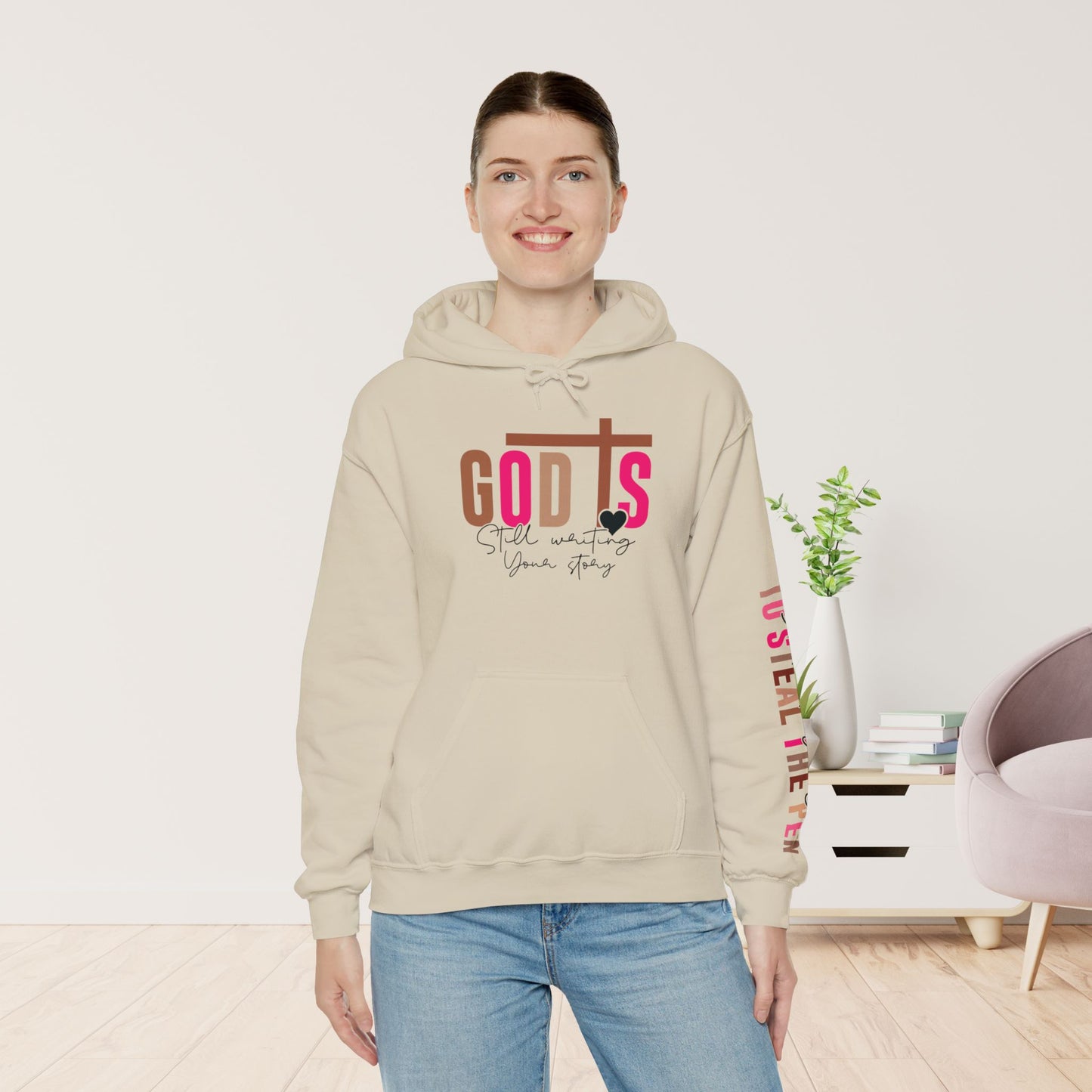 Pink God is Still Writing Your Story Christian Hoodie