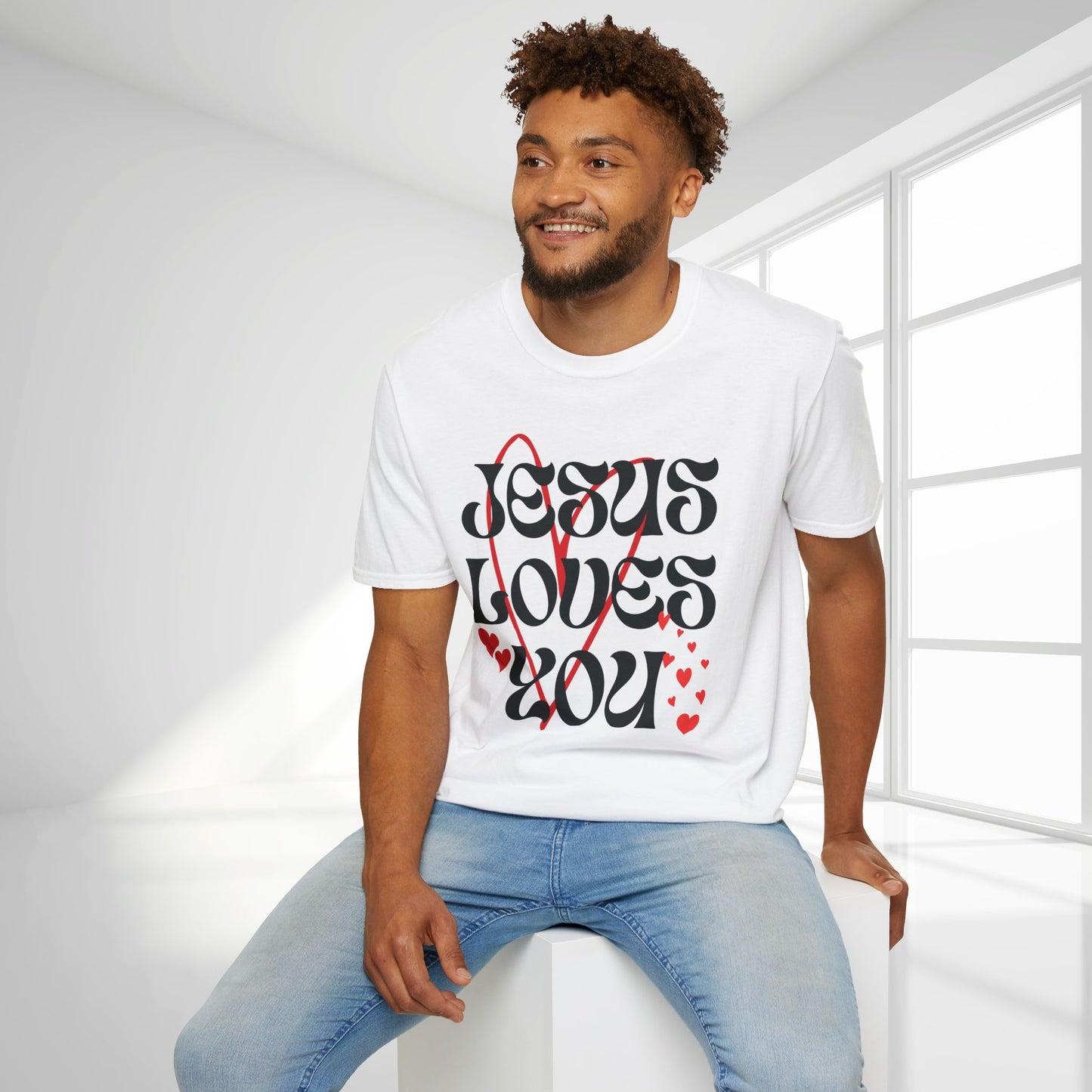 Unisex Jesus Loves You Softstyle T-shirt
