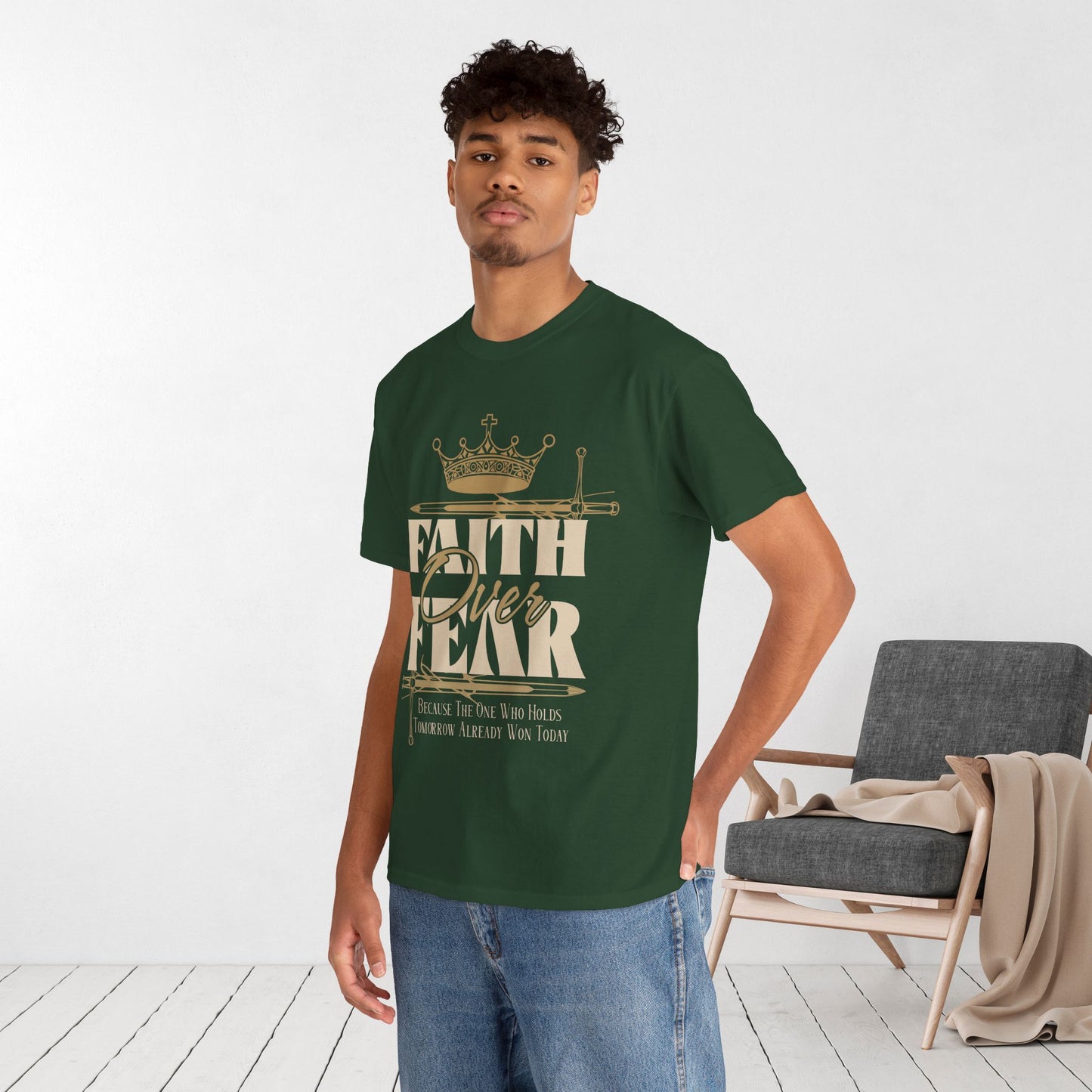 Faith Over Fear Heavy Cotton Tee